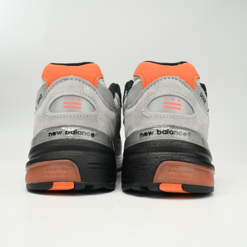 New Balance 992 Gray Orange Sneakers      M992GBO   - DopestKickz