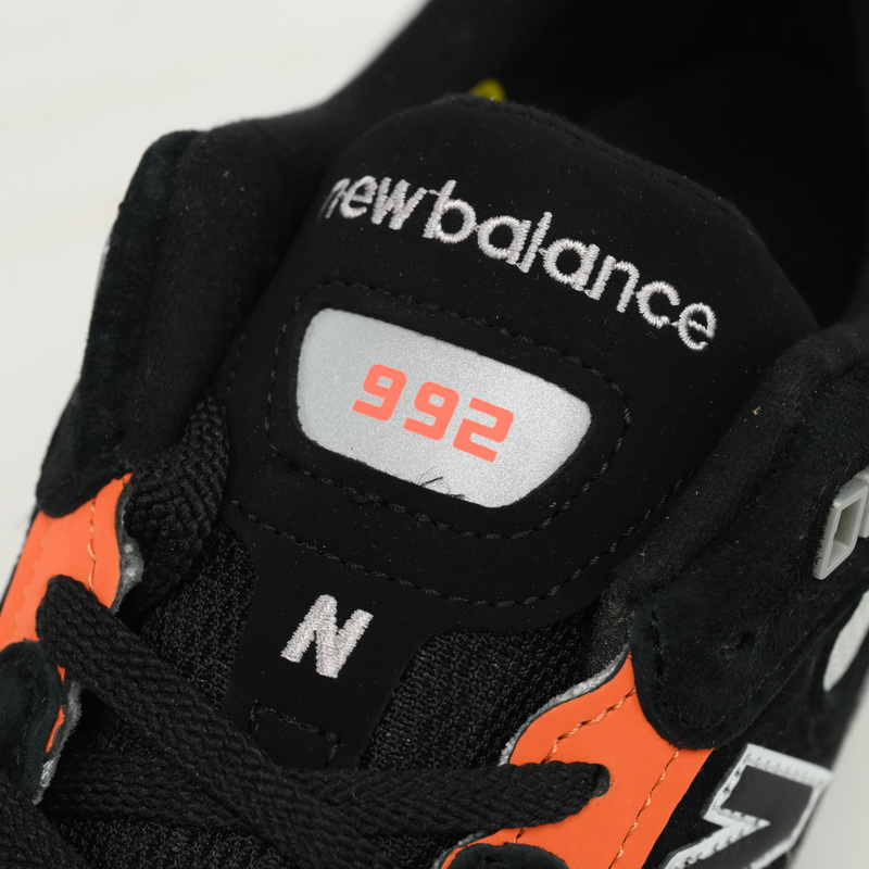 New Balance 992 Gray Orange Sneakers      M992GBO   - DopestKickz