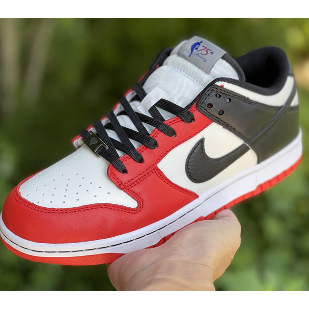 NBA x Nike Dunk Low EMB '75th Anniversary' Sneaker       DD3363-100 - DopestKickz