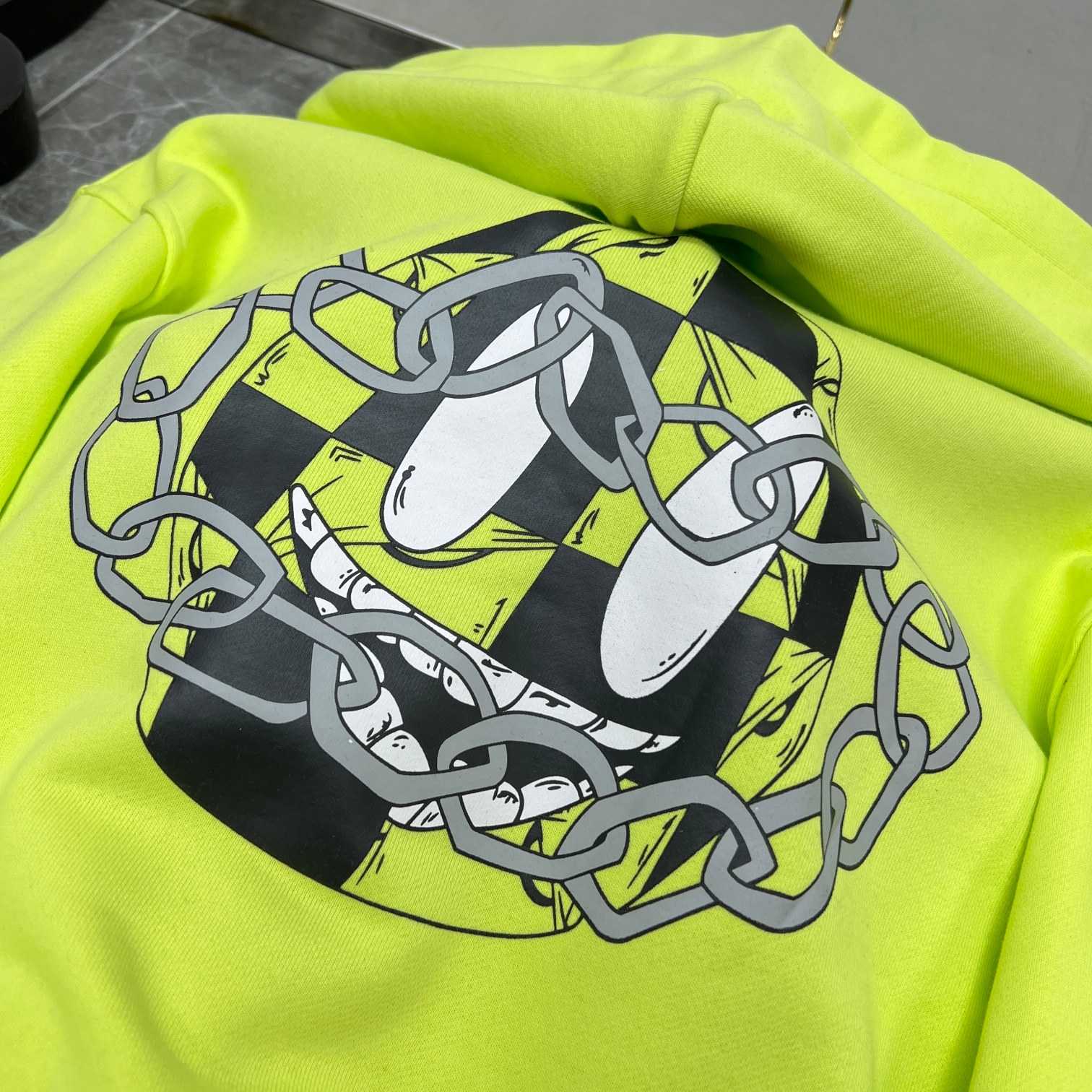 Chrome Heart Matty Boy 'Link' Lime Hoodie - DopestKickz