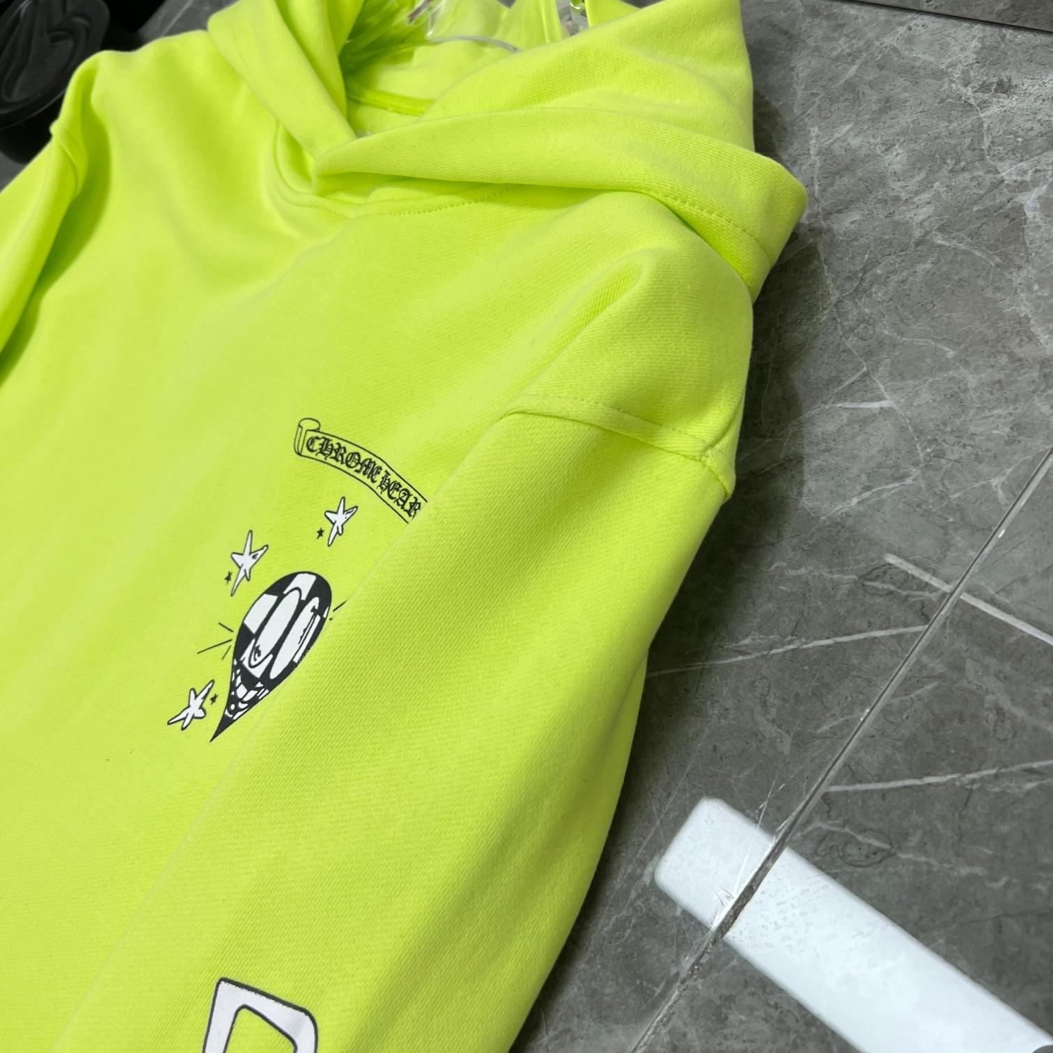 Chrome Heart Matty Boy 'Link' Lime Hoodie - DopestKickz