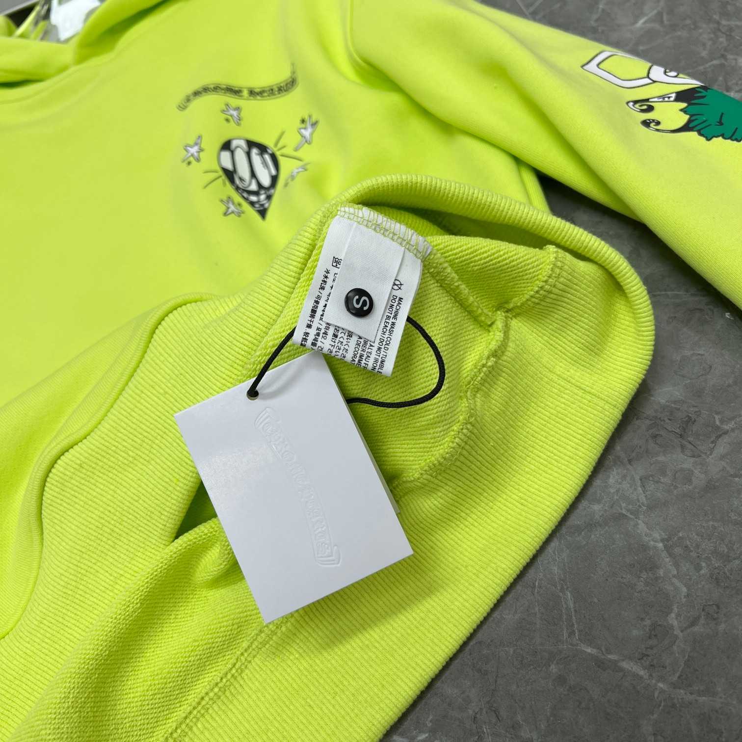 Chrome Heart Matty Boy 'Link' Lime Hoodie - DopestKickz