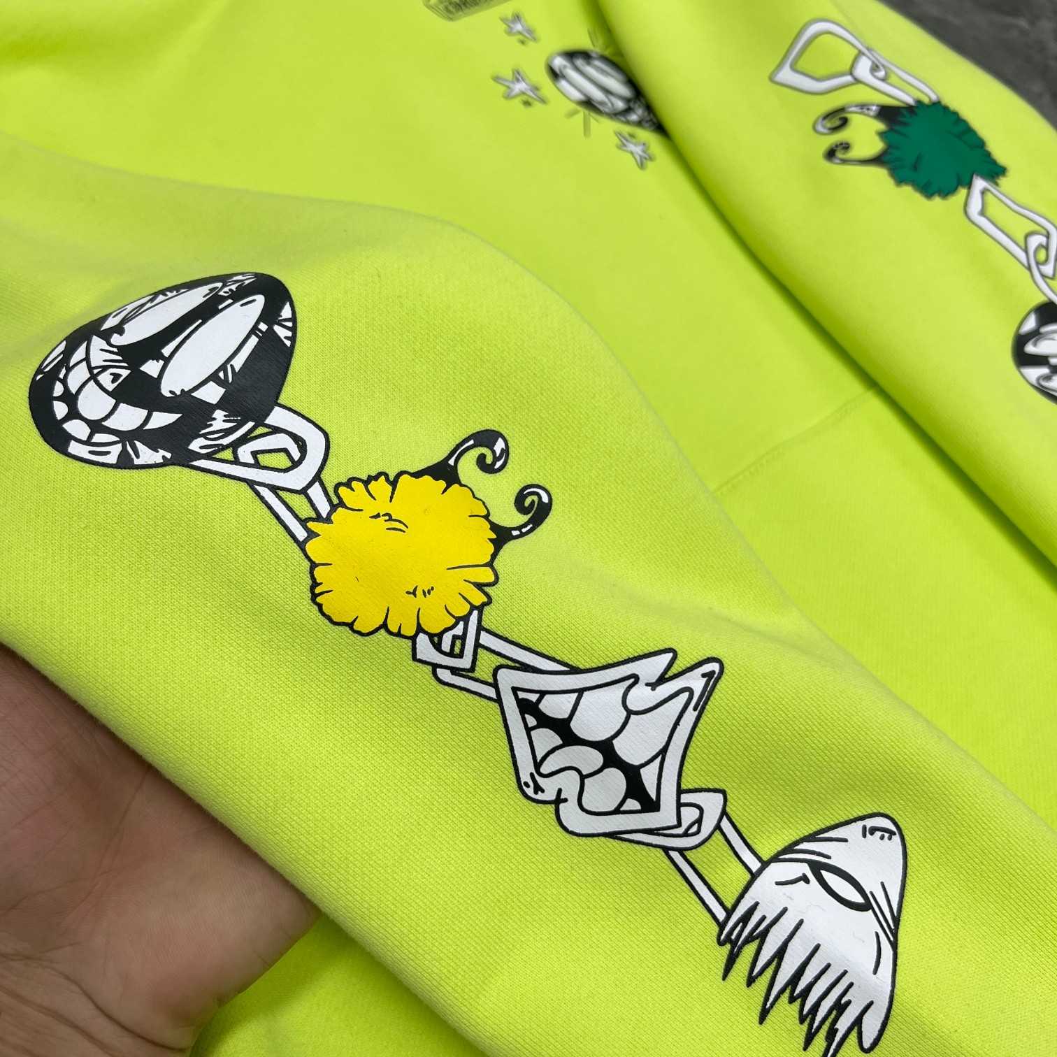 Chrome Heart Matty Boy 'Link' Lime Hoodie - DopestKickz