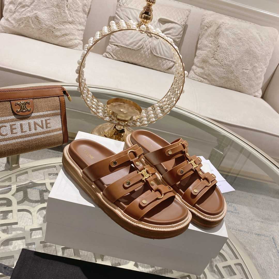 Celine Slides Tippi In Calfskin - DopestKickz