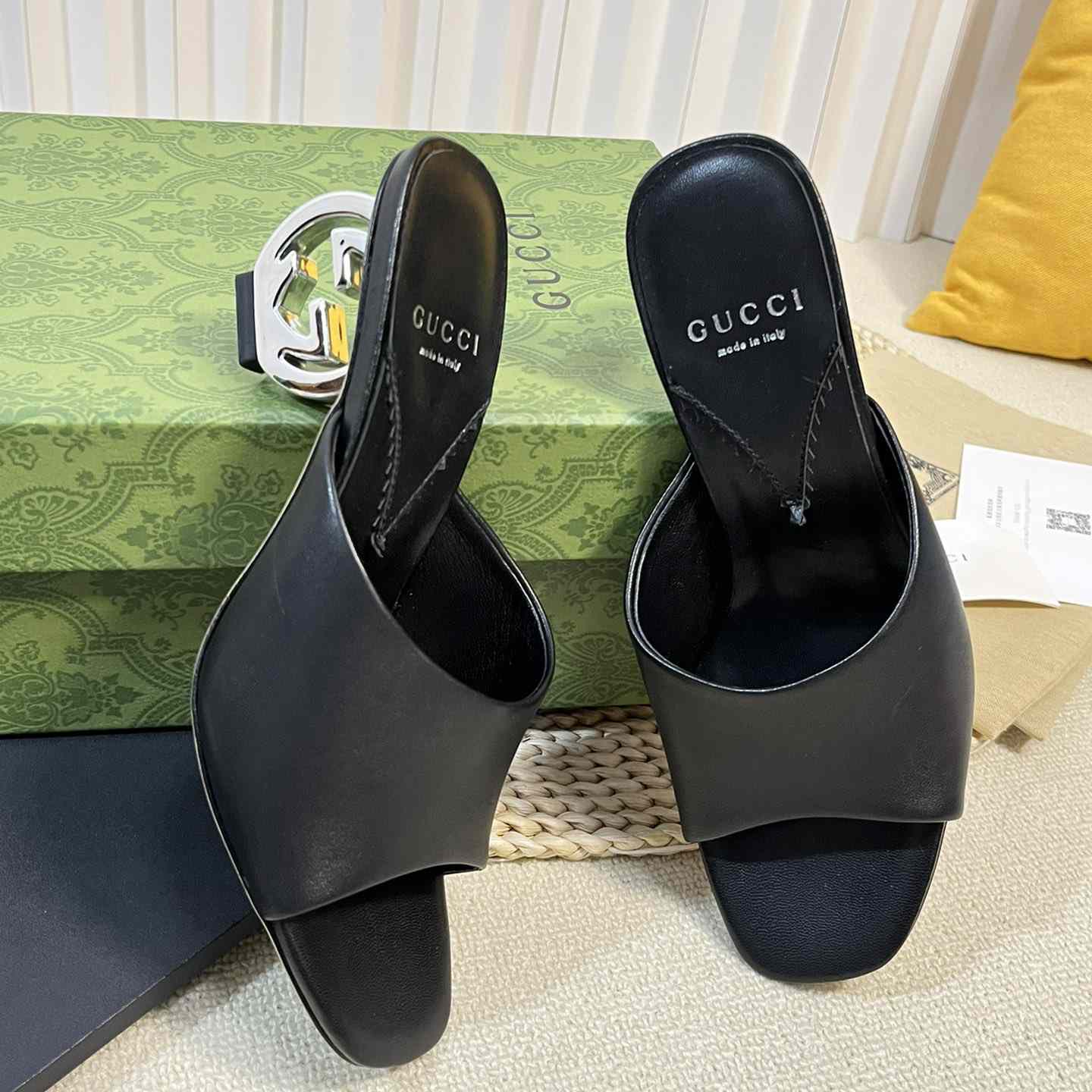 Gucci Women's Interlocking G Heel Sandal - DopestKickz