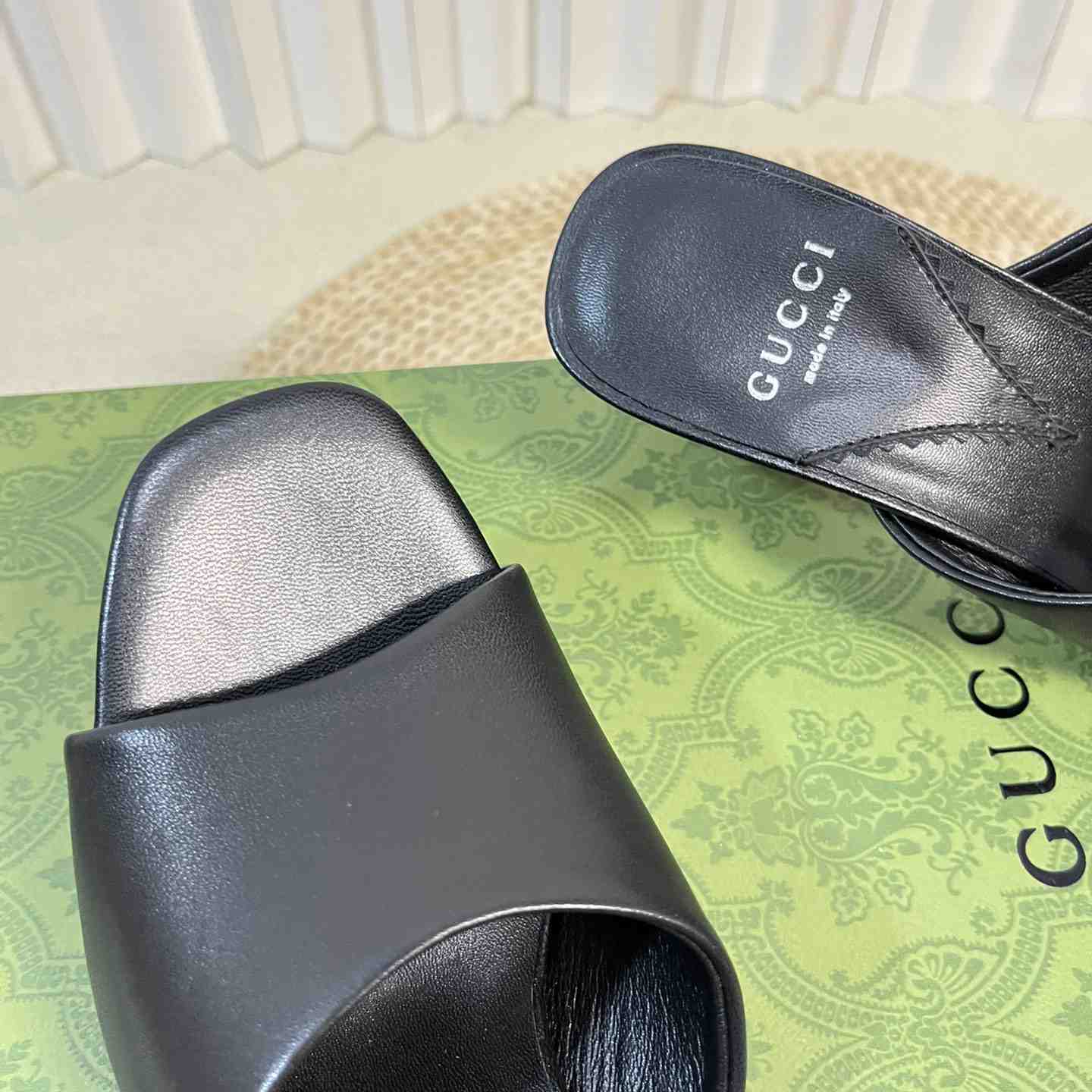 Gucci Women's Interlocking G Heel Sandal - DopestKickz