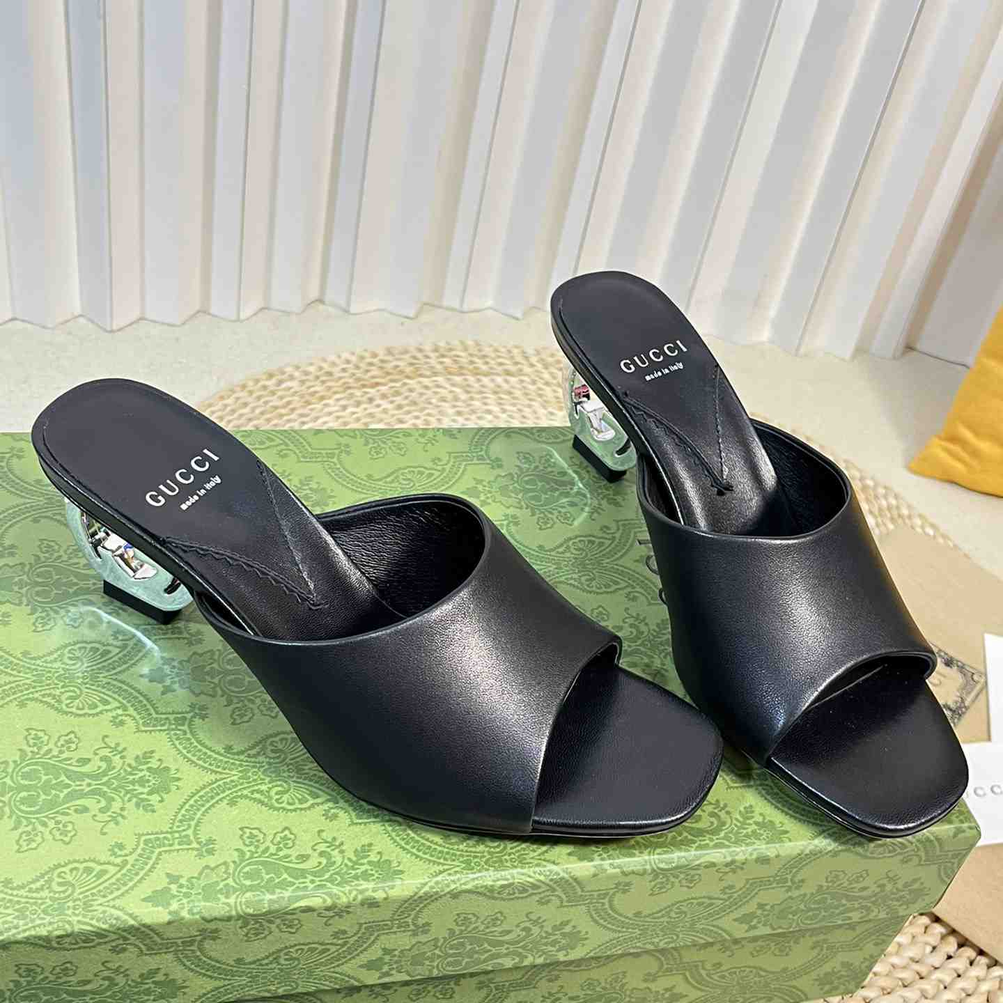 Gucci Women's Interlocking G Heel Sandal - DopestKickz