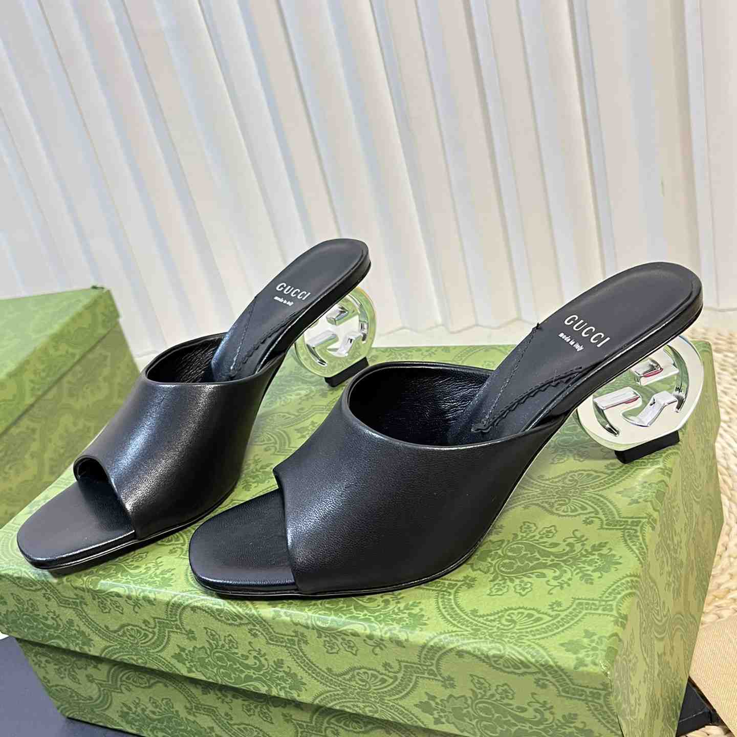 Gucci Women's Interlocking G Heel Sandal - DopestKickz