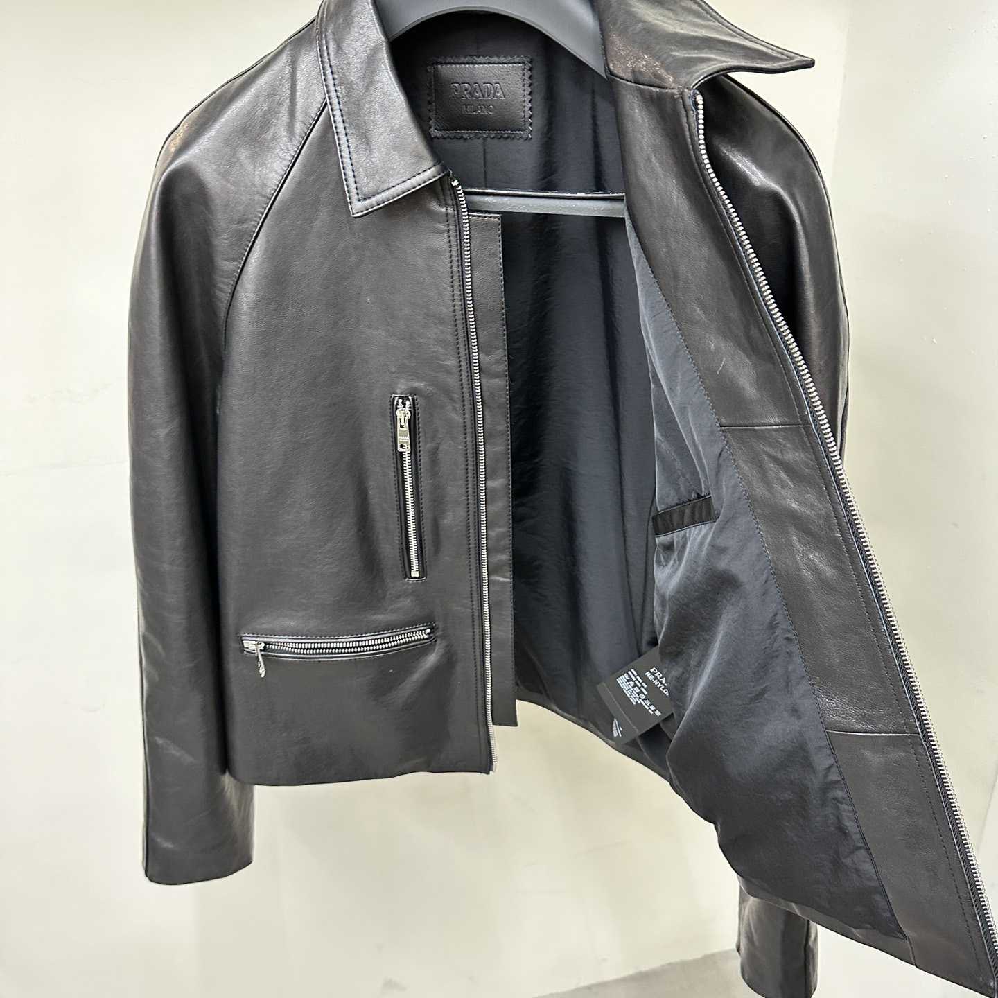 Prada Leather Jacket - DopestKickz