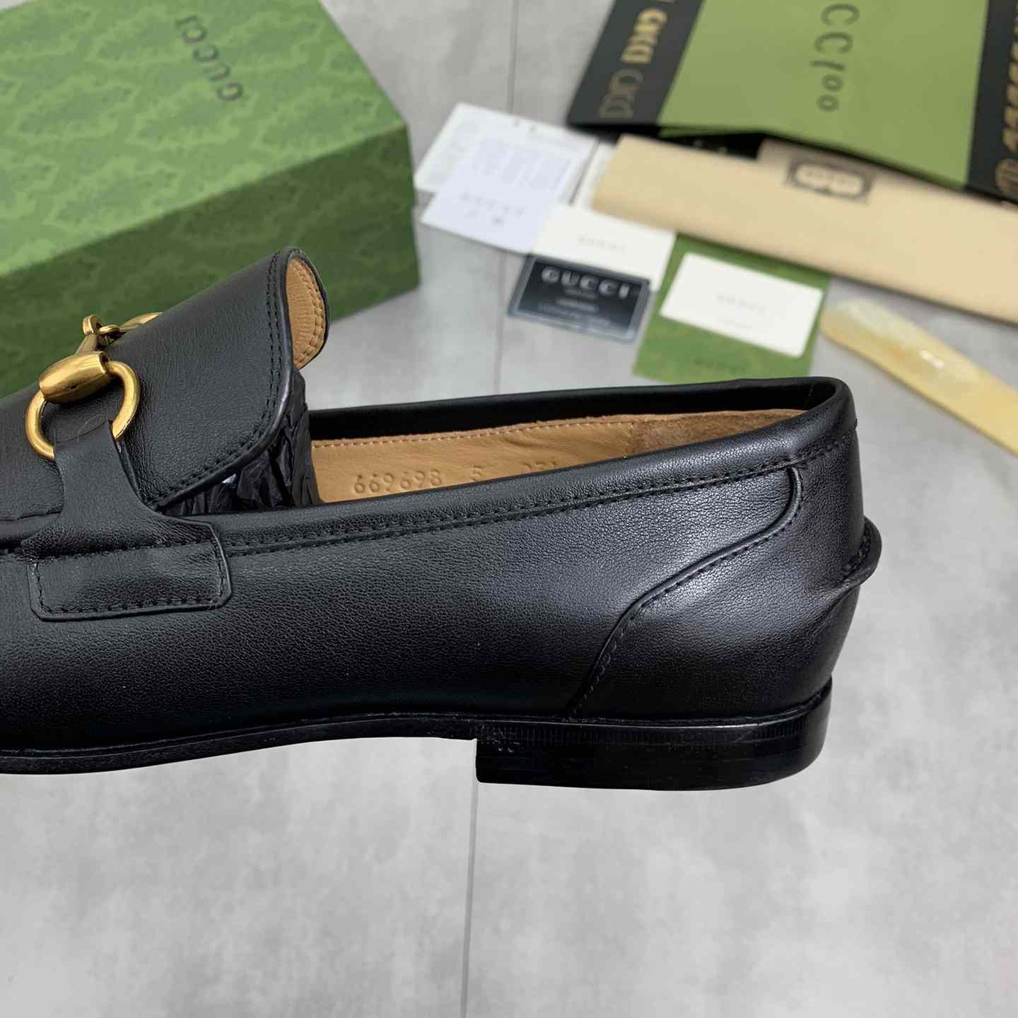 Gucci Jordaan Leather Loafer - DopestKickz