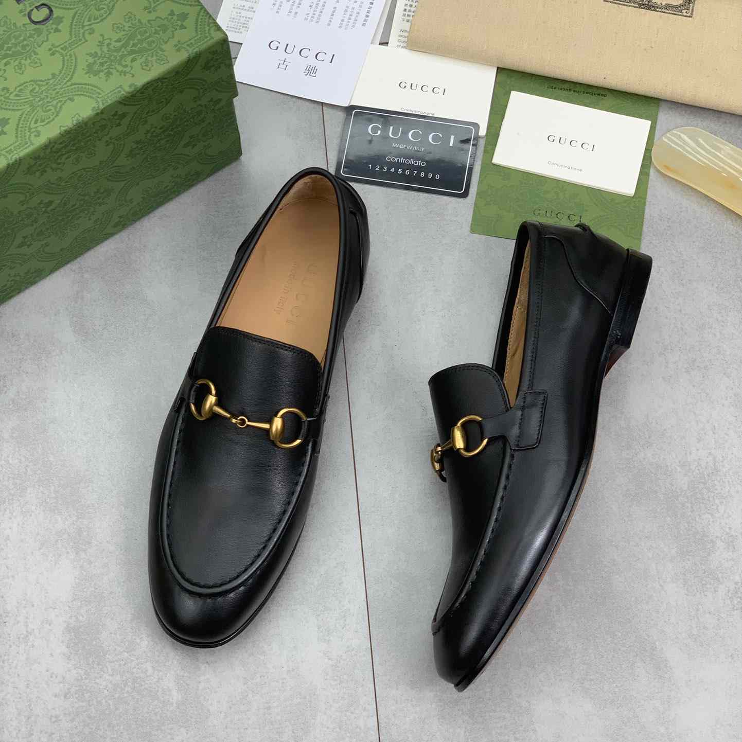 Gucci Jordaan Leather Loafer - DopestKickz