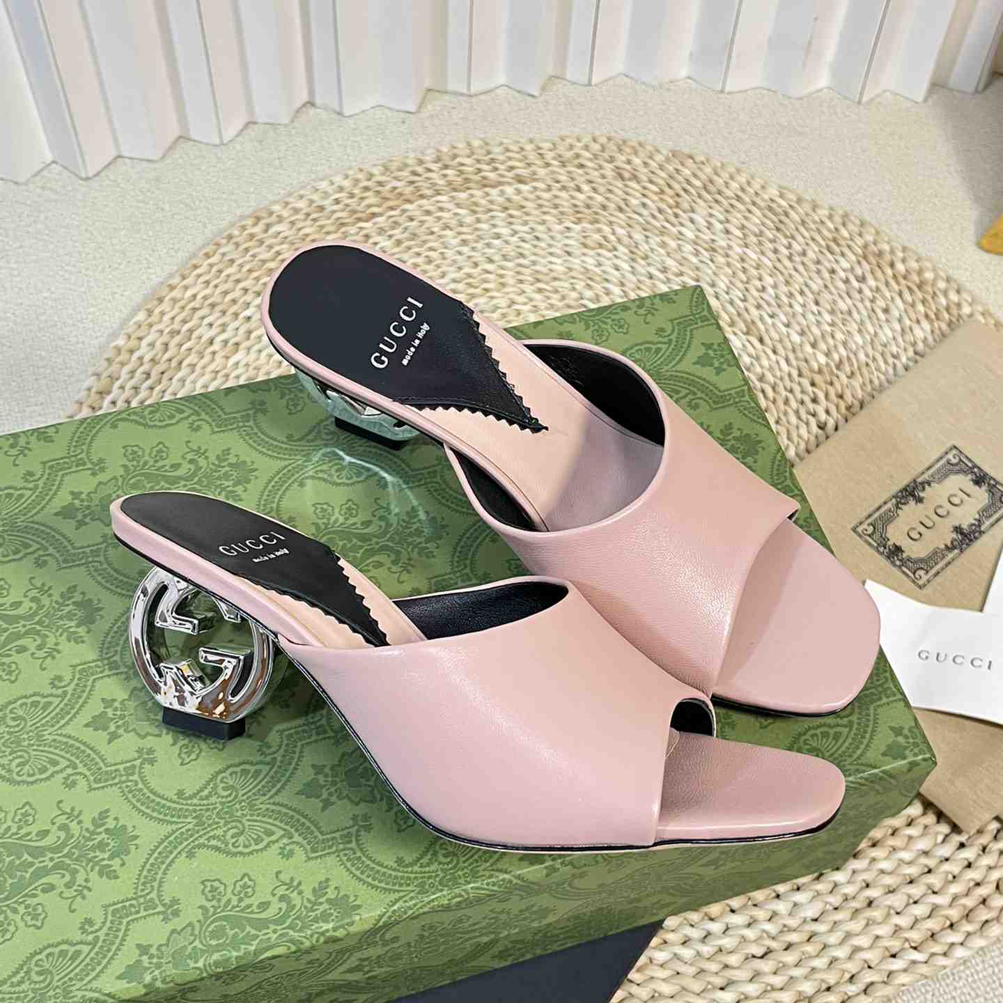 Gucci Women's Interlocking G Heel Sandal - DopestKickz