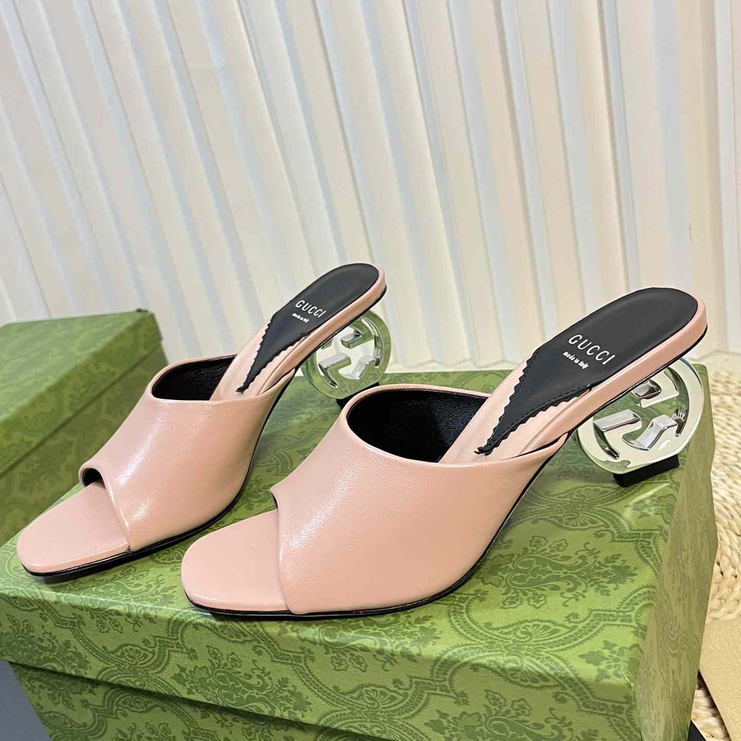 Gucci Women's Interlocking G Heel Sandal - DopestKickz