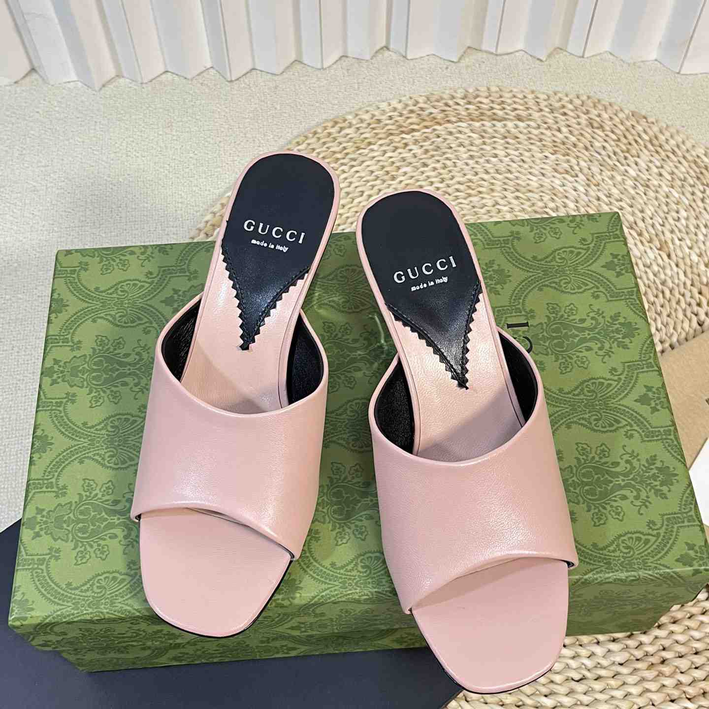 Gucci Women's Interlocking G Heel Sandal - DopestKickz