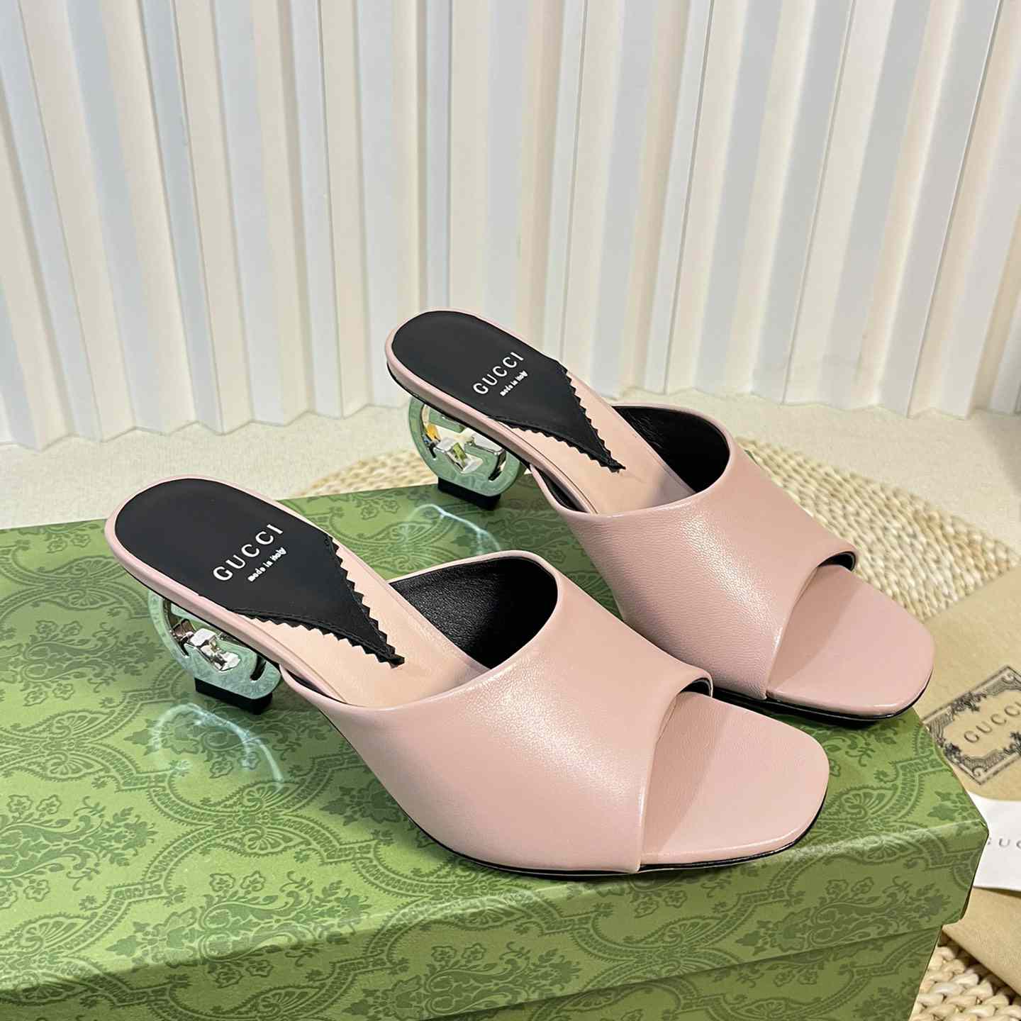 Gucci Women's Interlocking G Heel Sandal - DopestKickz