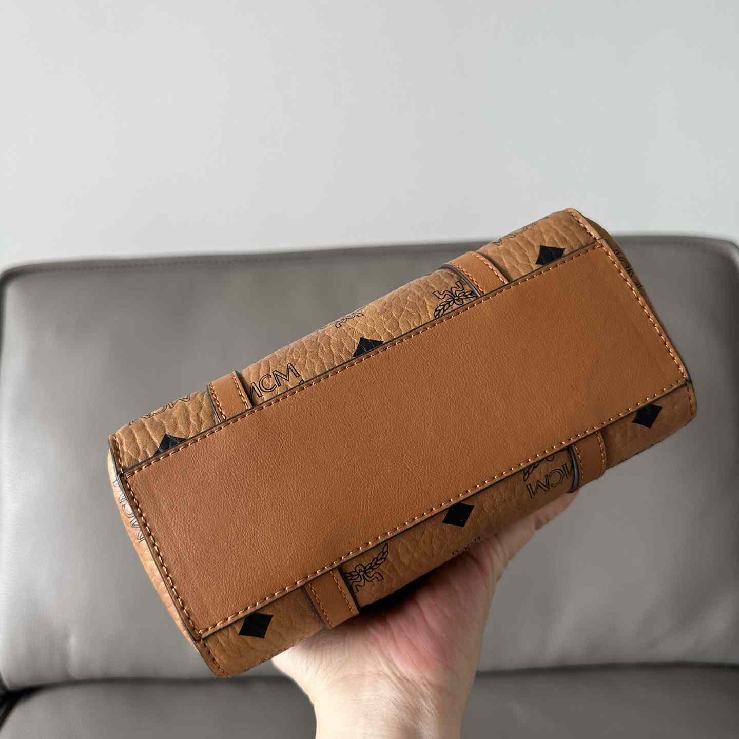 MCM Aren Top-zip Shopper In Visetos - DopestKickz