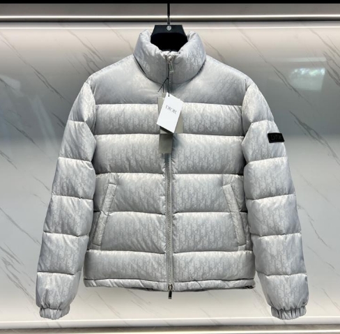 Dior Oblique Short Down Jacket - DopestKickz