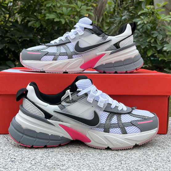 Nike Wmns v2k Runtekk Low ''White Grey Pink'' Sneaker       FZ5061-100 - DopestKickz