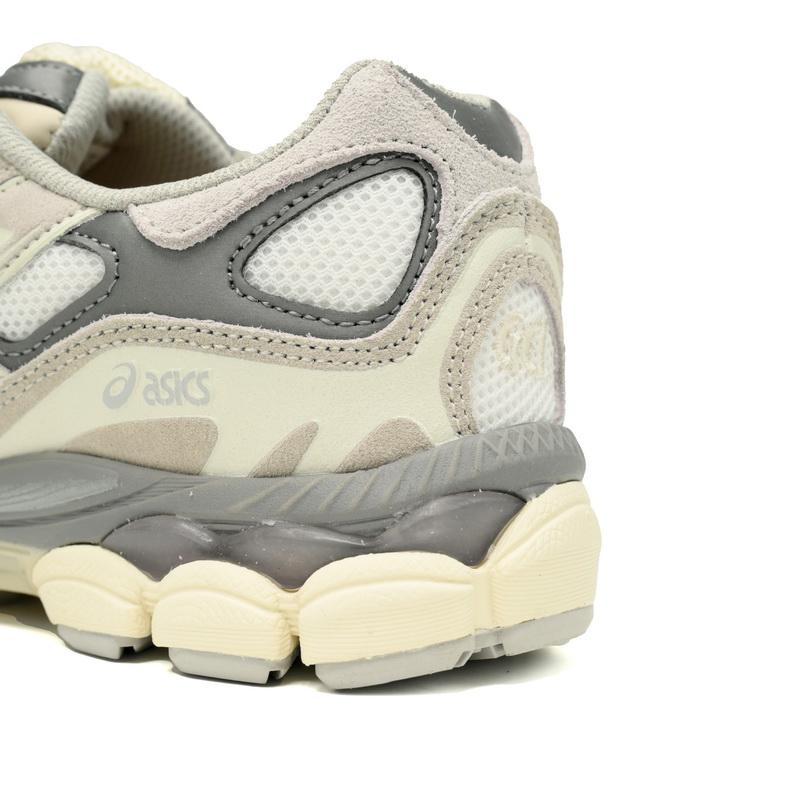 AsicsGEL-NYC Rice White Gray Sneakers           1201A789  - DopestKickz