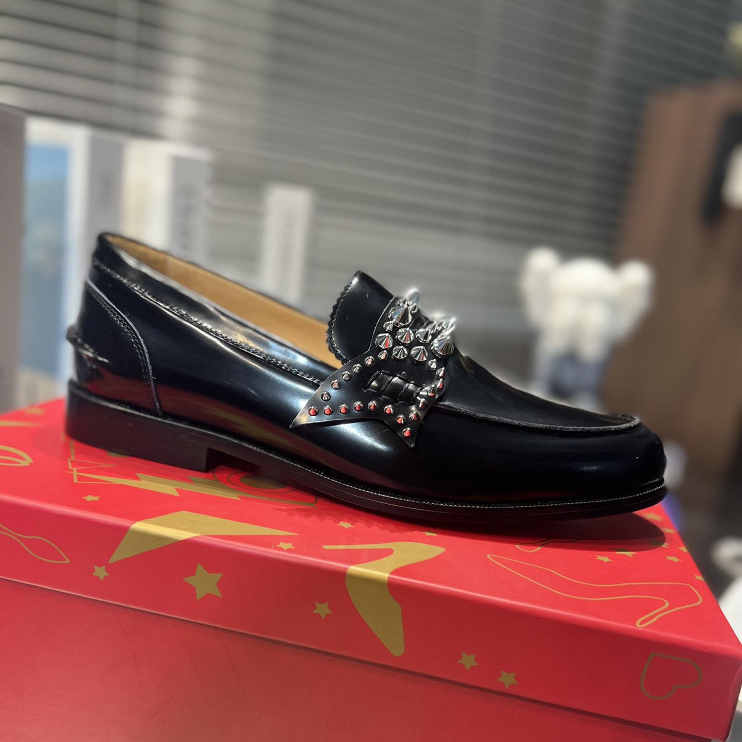 Christian Louboutin No Penny Spikes Loafers - DopestKickz