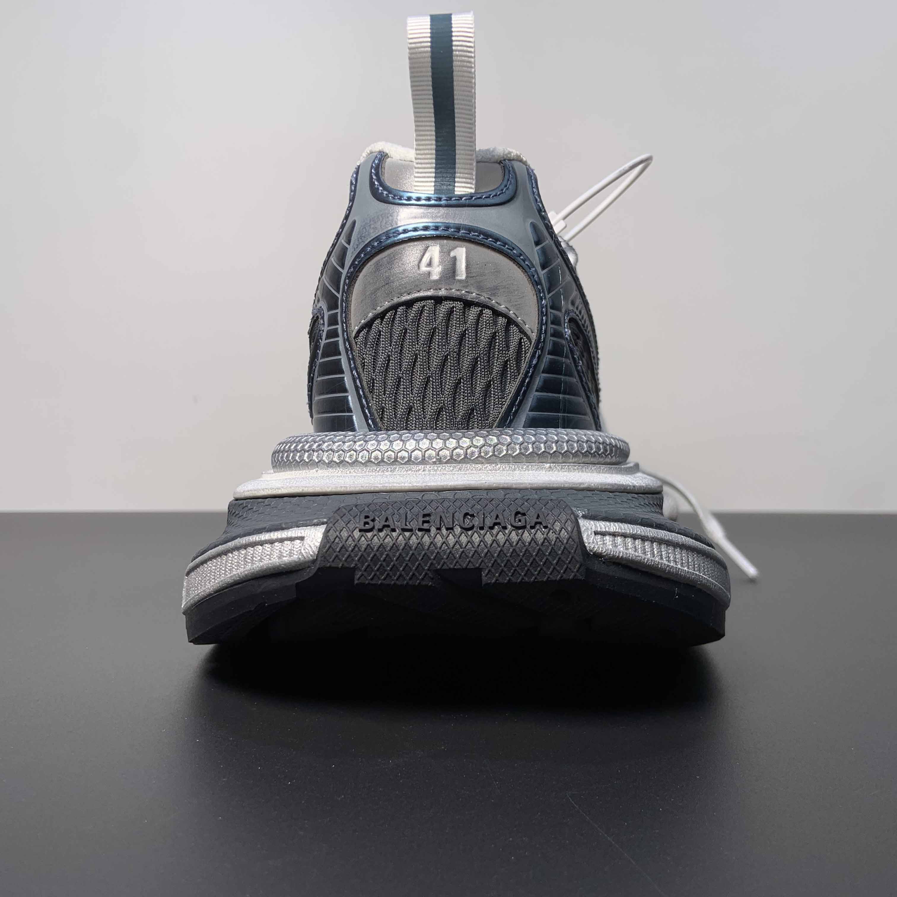 Balenciaga 3XL Sneaker In White, Blue And Yellow - DopestKickz