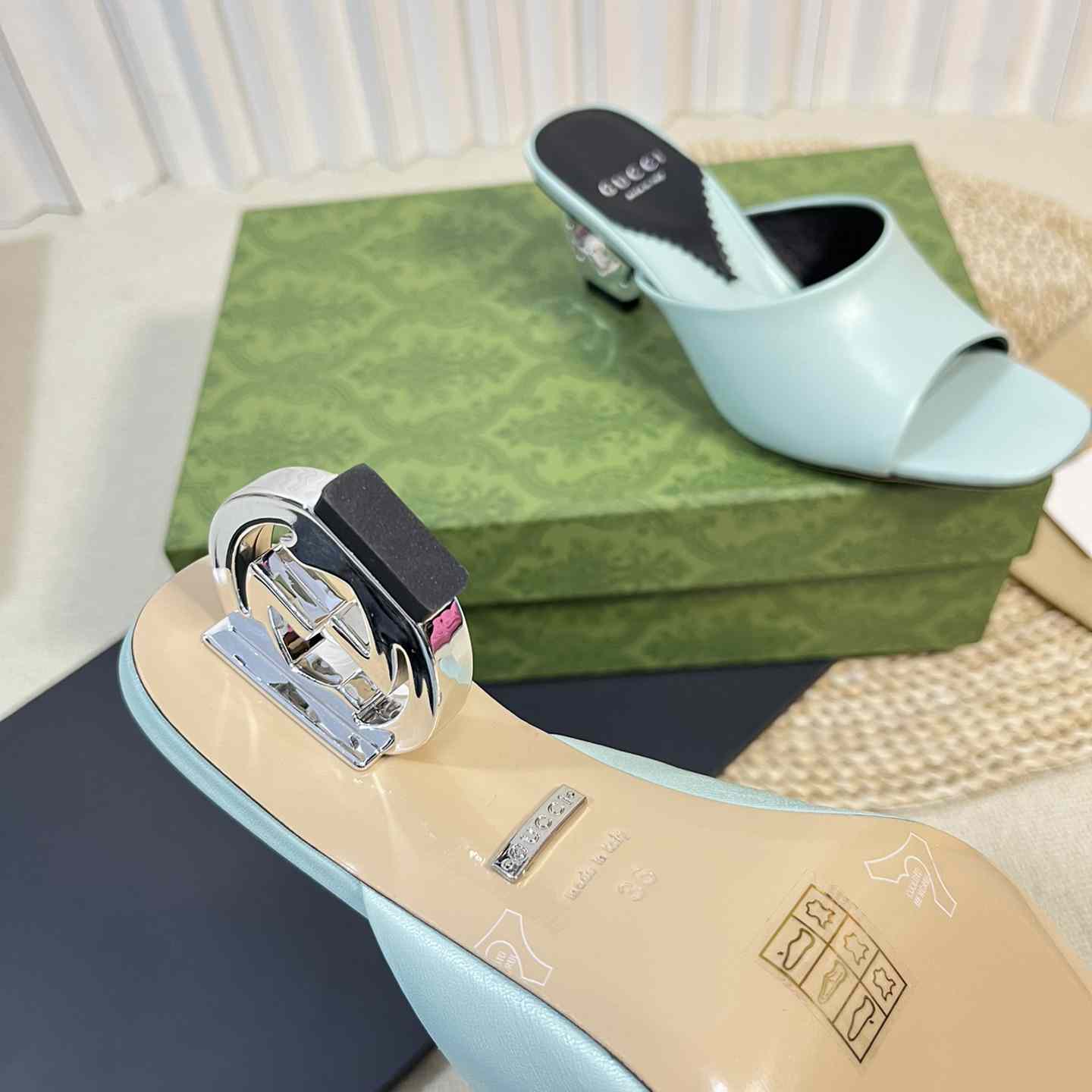 Gucci Women's Interlocking G Heel Sandal - DopestKickz