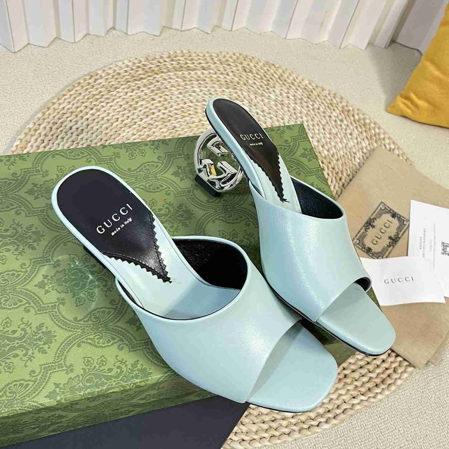 Gucci Women's Interlocking G Heel Sandal - DopestKickz