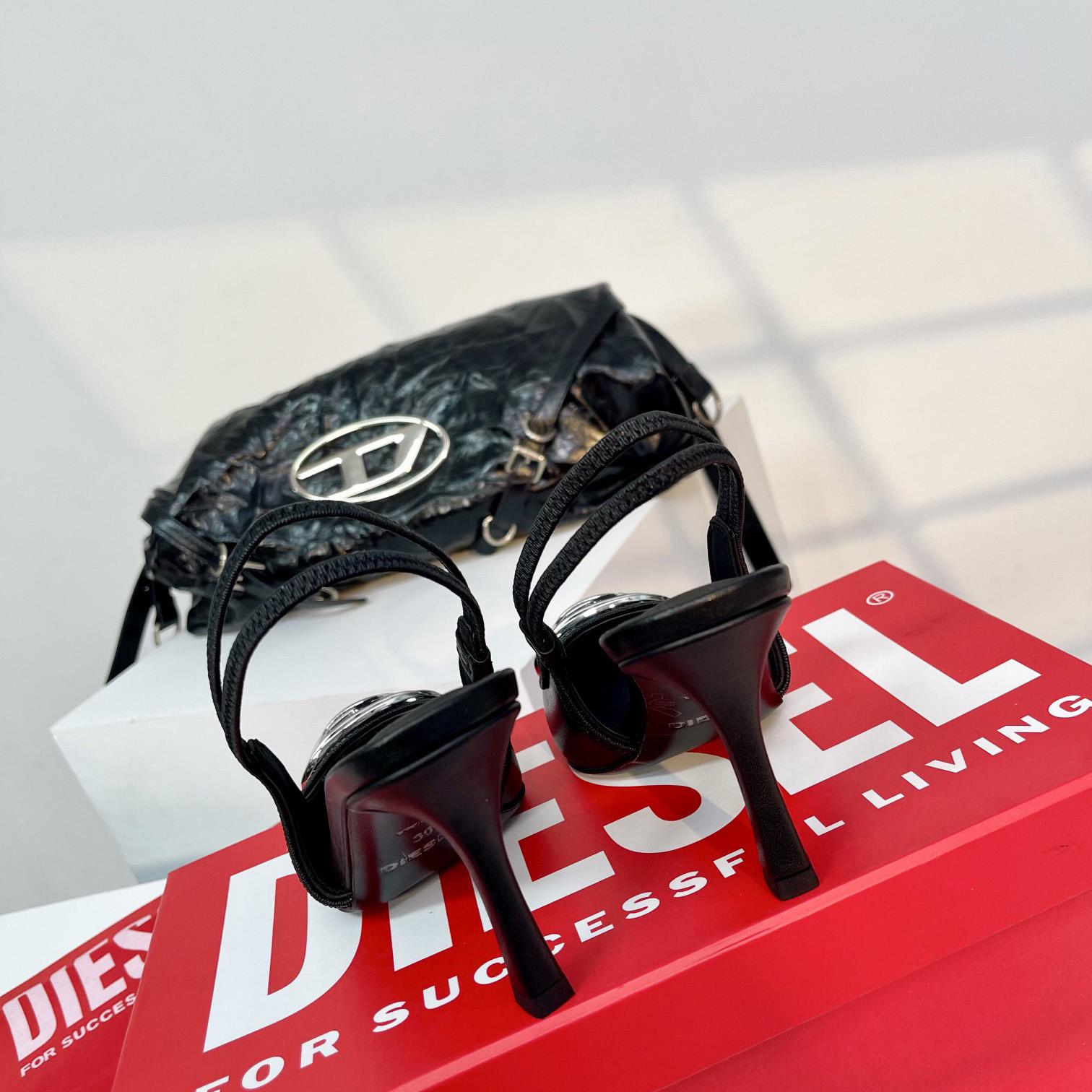 Diesel D-Venus SB - Slingback Pumps In Nappa Leather - DopestKickz