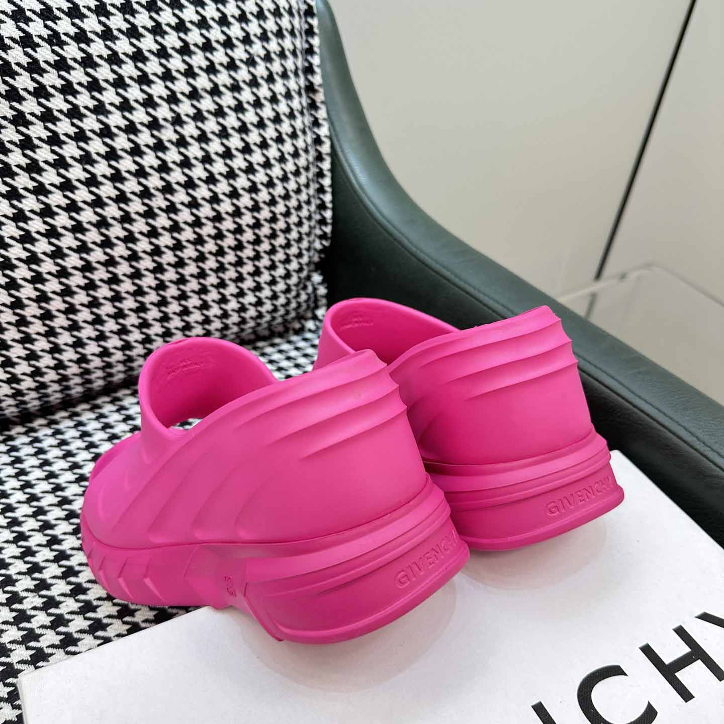 Givenchy Marshmallow Wedge Sandals In Rubber - DopestKickz