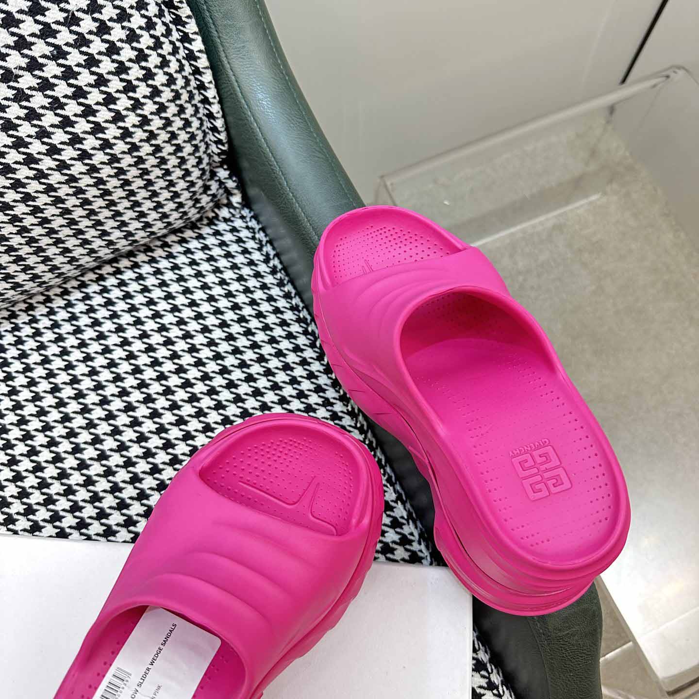 Givenchy Marshmallow Wedge Sandals In Rubber - DopestKickz