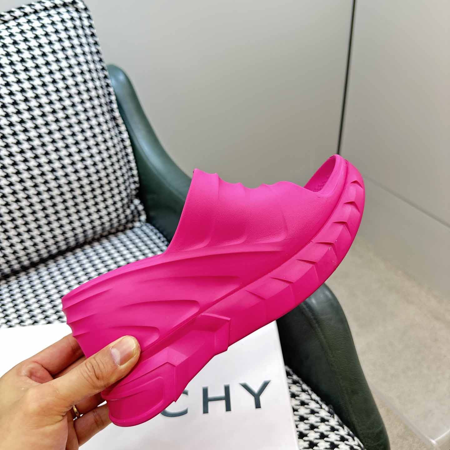 Givenchy Marshmallow Wedge Sandals In Rubber - DopestKickz