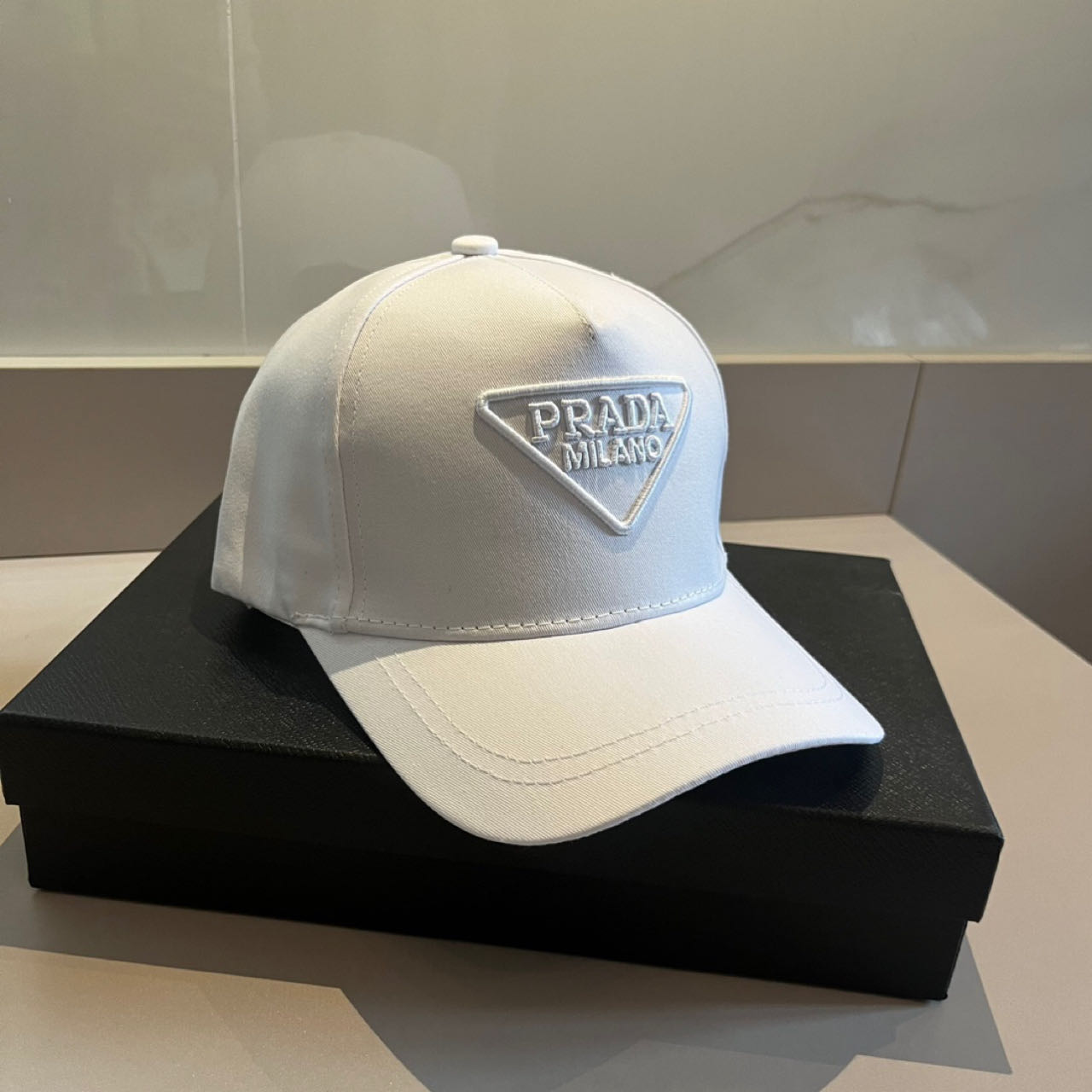 Prada Logo-patch Baseball Cap - DopestKickz