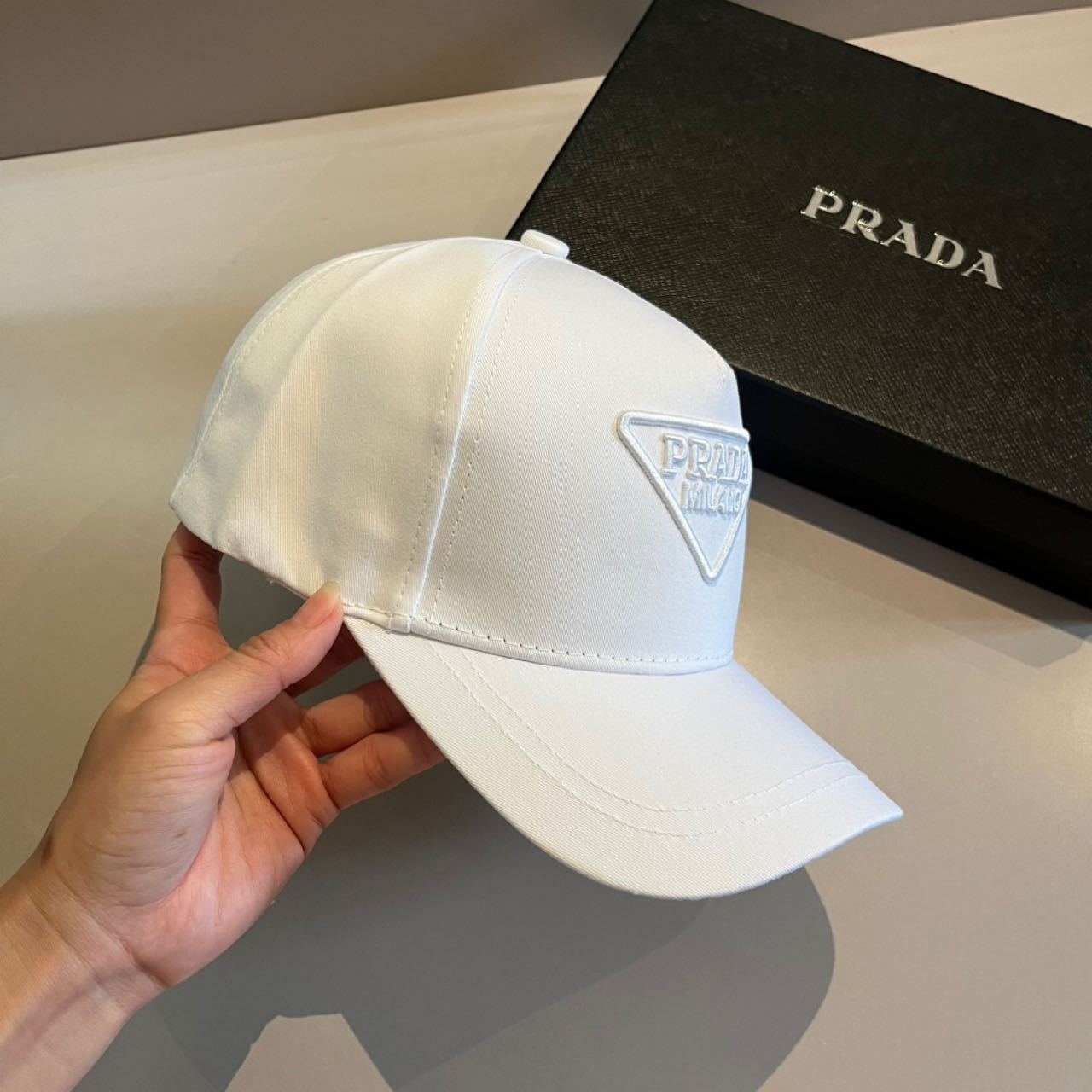 Prada Logo-patch Baseball Cap - DopestKickz