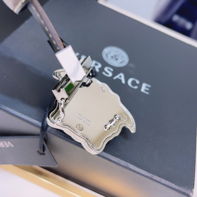 Versace La Medusa Logo-buckle Barocco-print Belt   40mm - DopestKickz