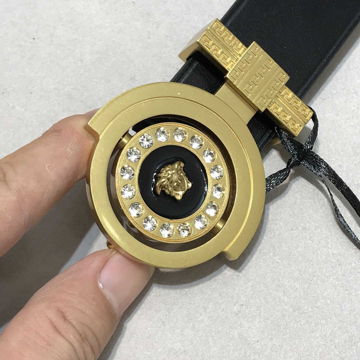 Versace Leather Belt   35mm - DopestKickz