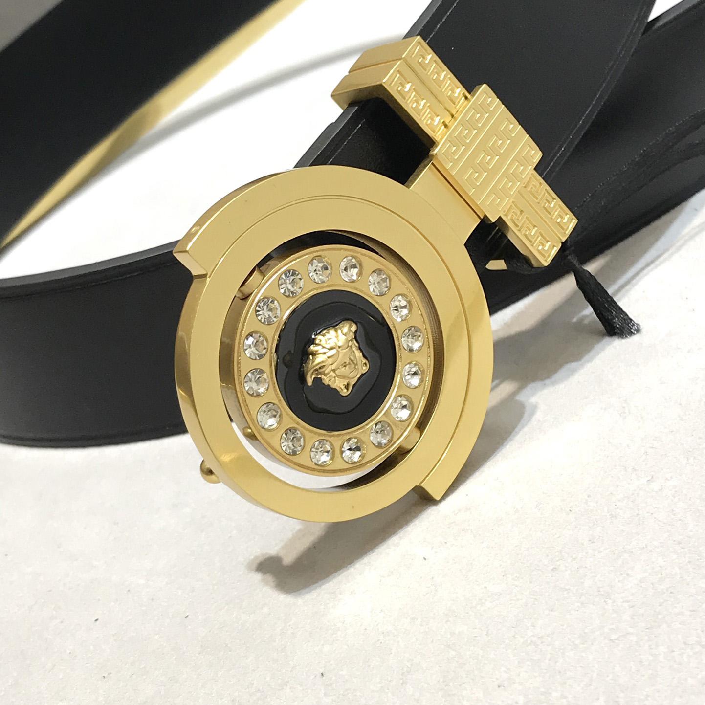 Versace Leather Belt   35mm - DopestKickz
