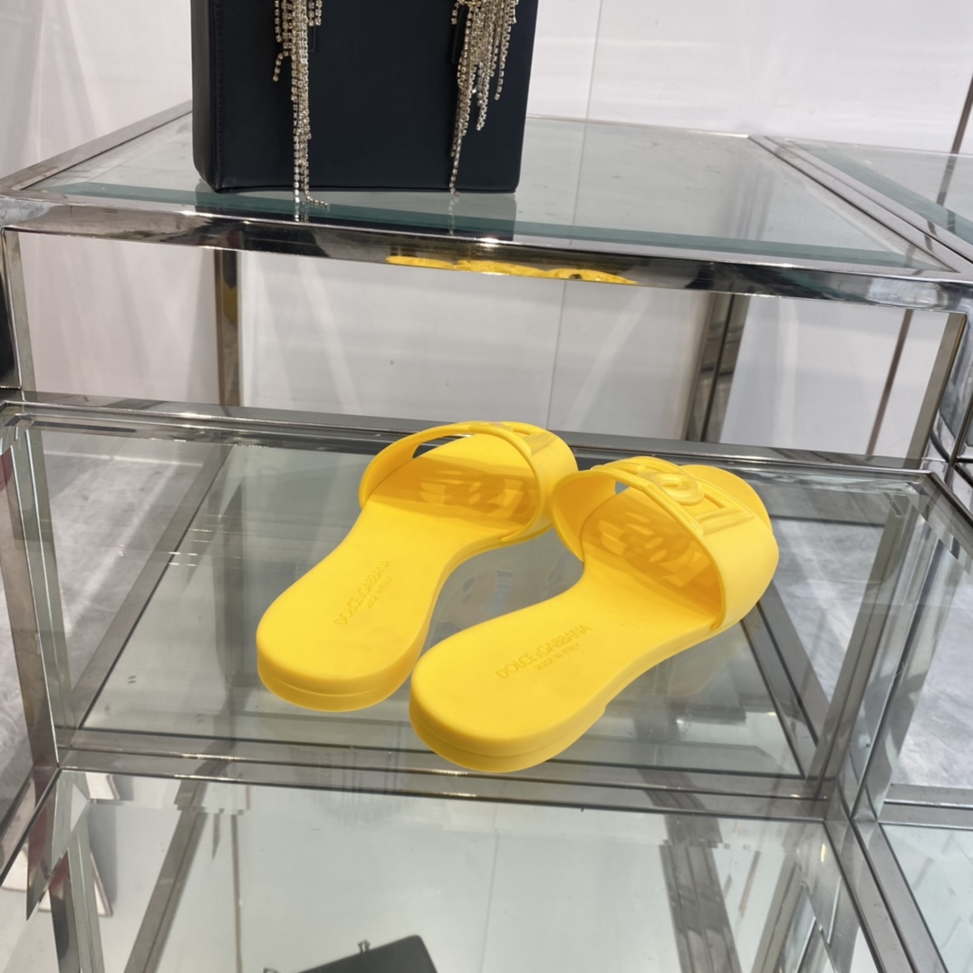 Dolce & Gabbana DG-logo Leather Sandals - DopestKickz