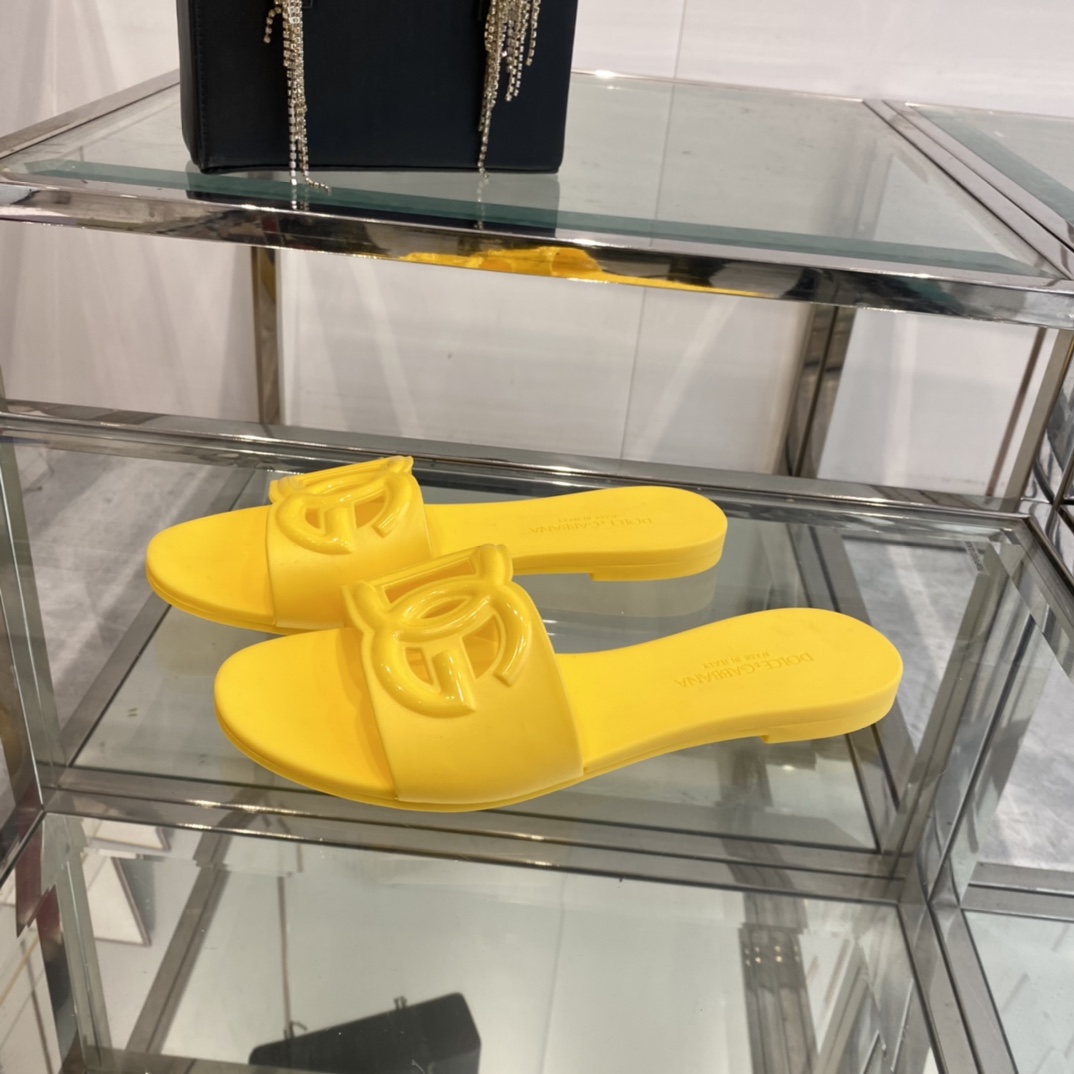 Dolce & Gabbana DG-logo Leather Sandals - DopestKickz