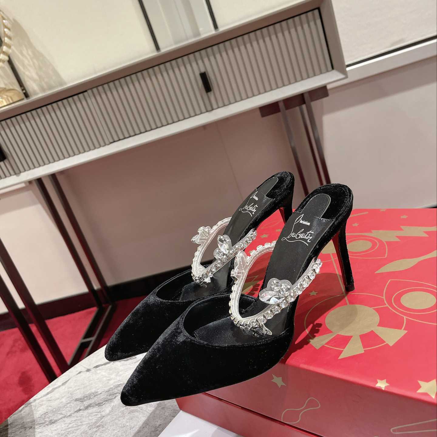 Christian Louboutin Planet Queen 70mm Mules Pumps  - DopestKickz