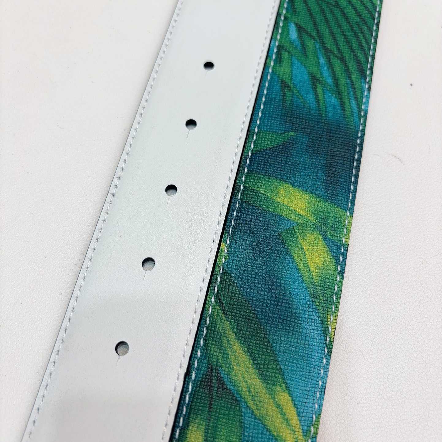 Versace Tiger La Medusa Leather Belt   40mm - DopestKickz