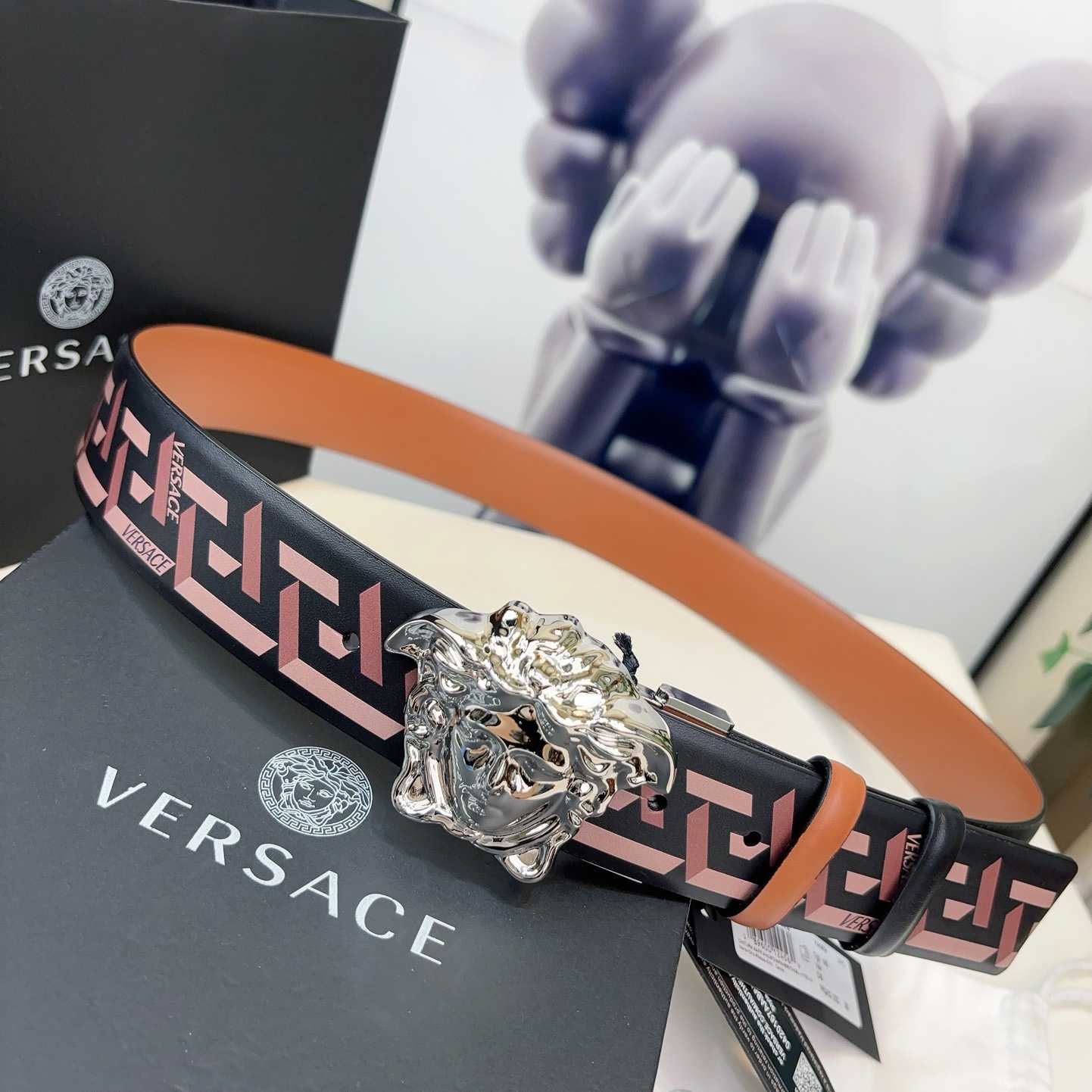 Versace Reversible Leather Belt    40mm - DopestKickz
