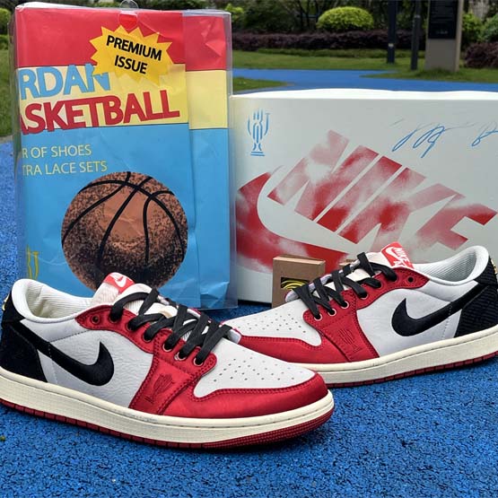 Trophy Room x Air Jordan 1 Low OG Sneaker   FN0432-100  - DopestKickz