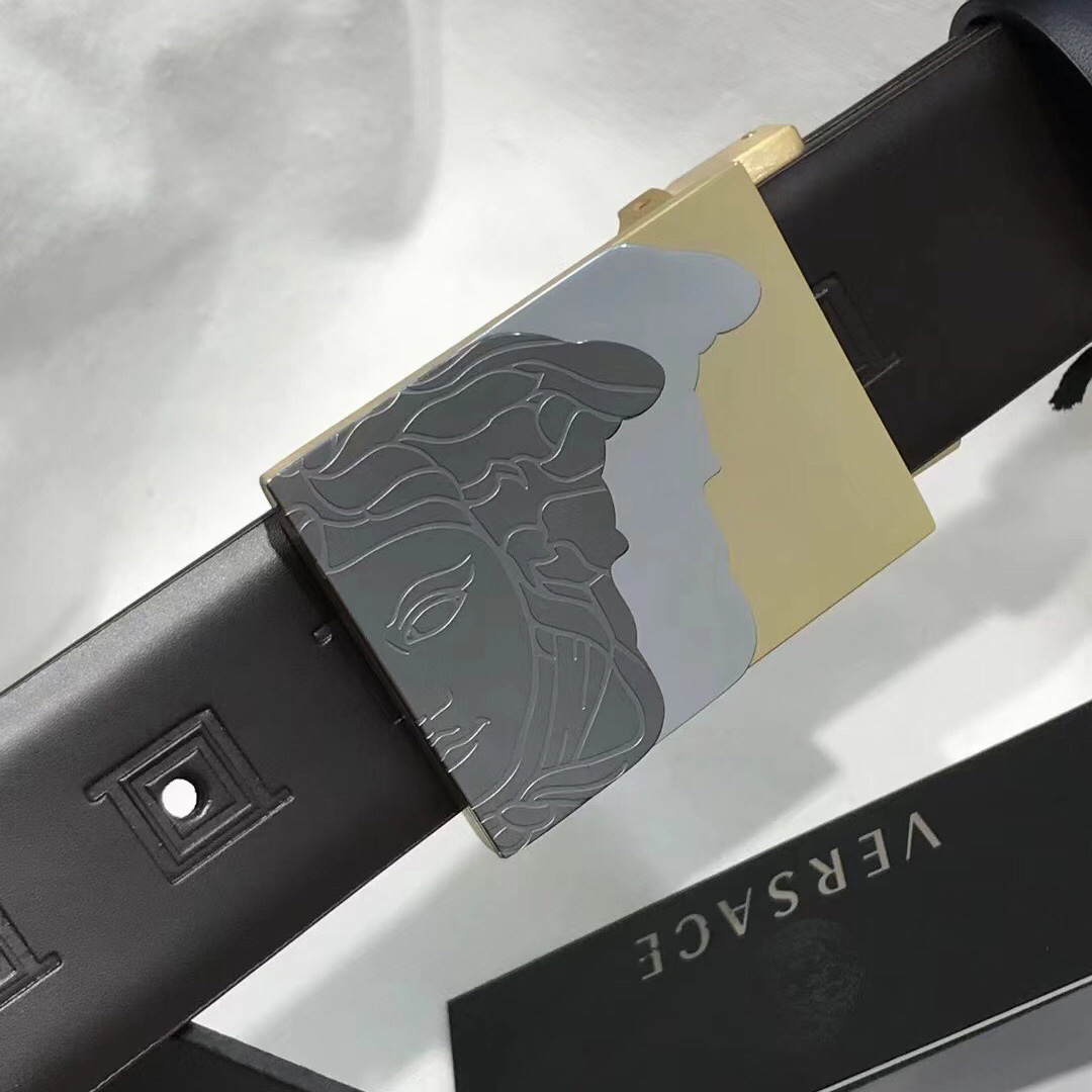 Versace Leather Belt   35mm - DopestKickz