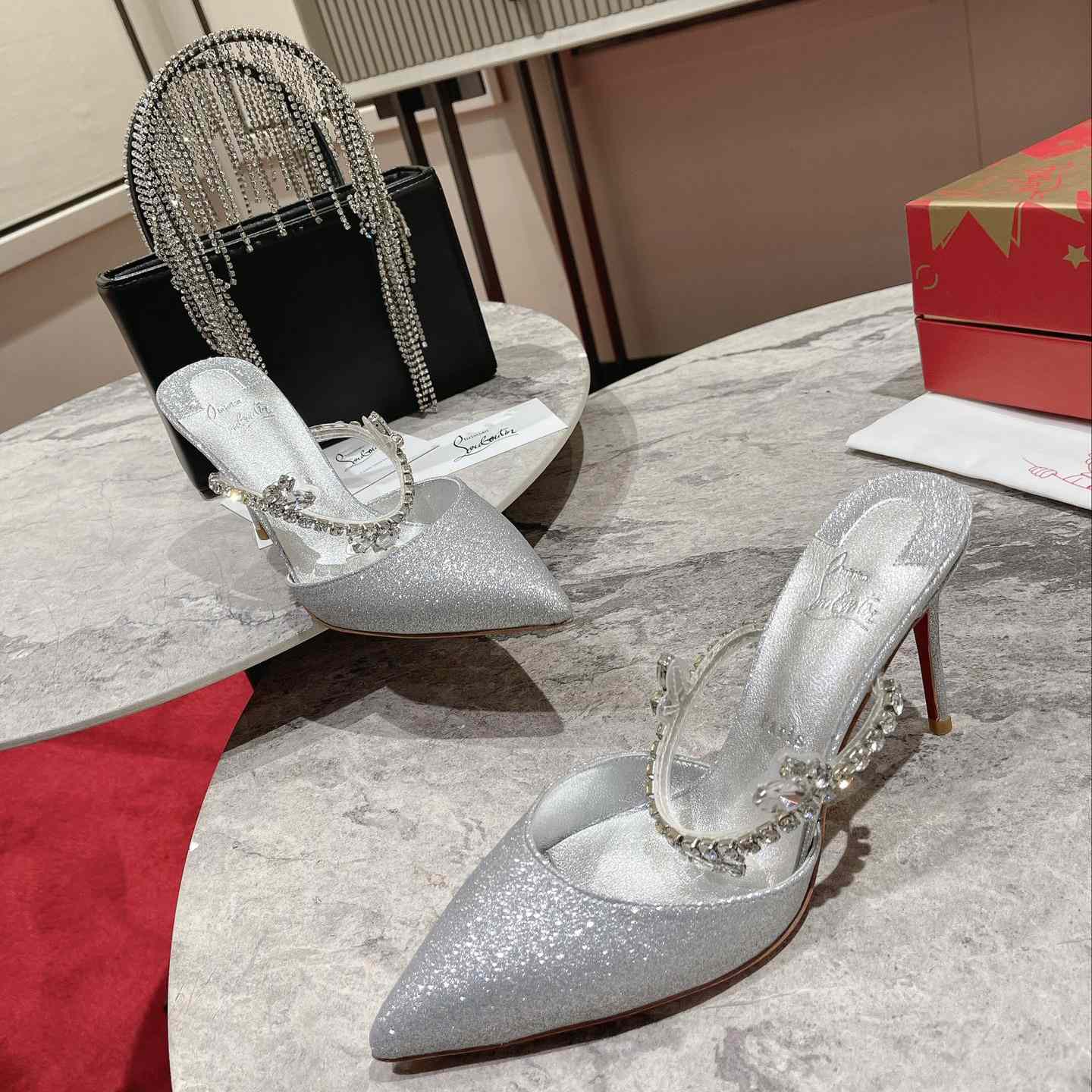 Christian Louboutin Planet Queen 70mm Mules Pumps  - DopestKickz