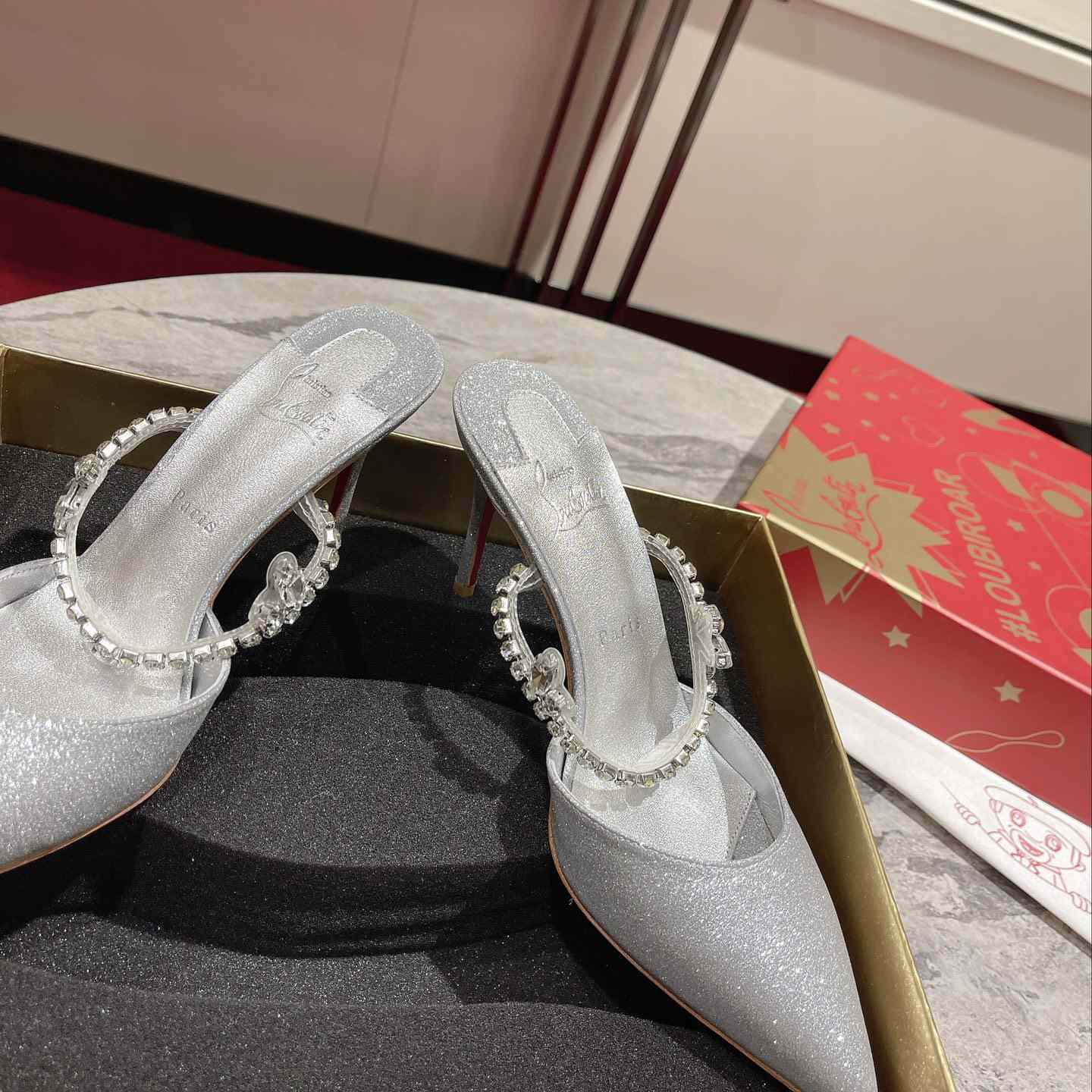 Christian Louboutin Planet Queen 70mm Mules Pumps  - DopestKickz