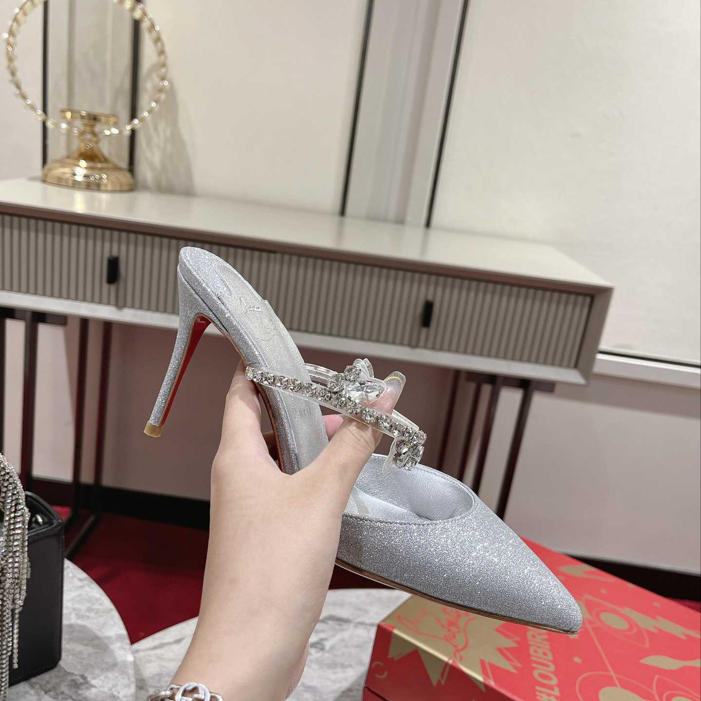 Christian Louboutin Planet Queen 70mm Mules Pumps  - DopestKickz