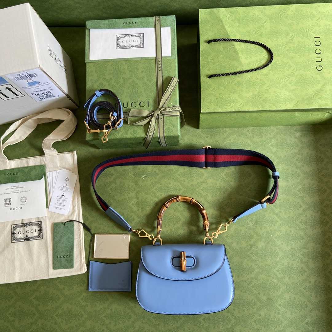 Gucci Bamboo 1947 Small Top Handle Bag   - DopestKickz