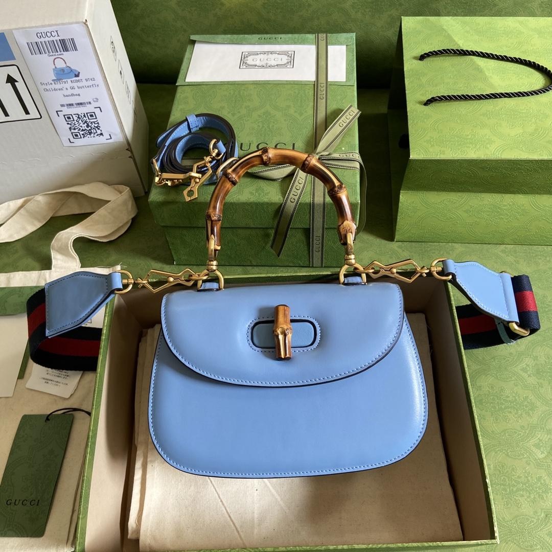 Gucci Bamboo 1947 Small Top Handle Bag   - DopestKickz