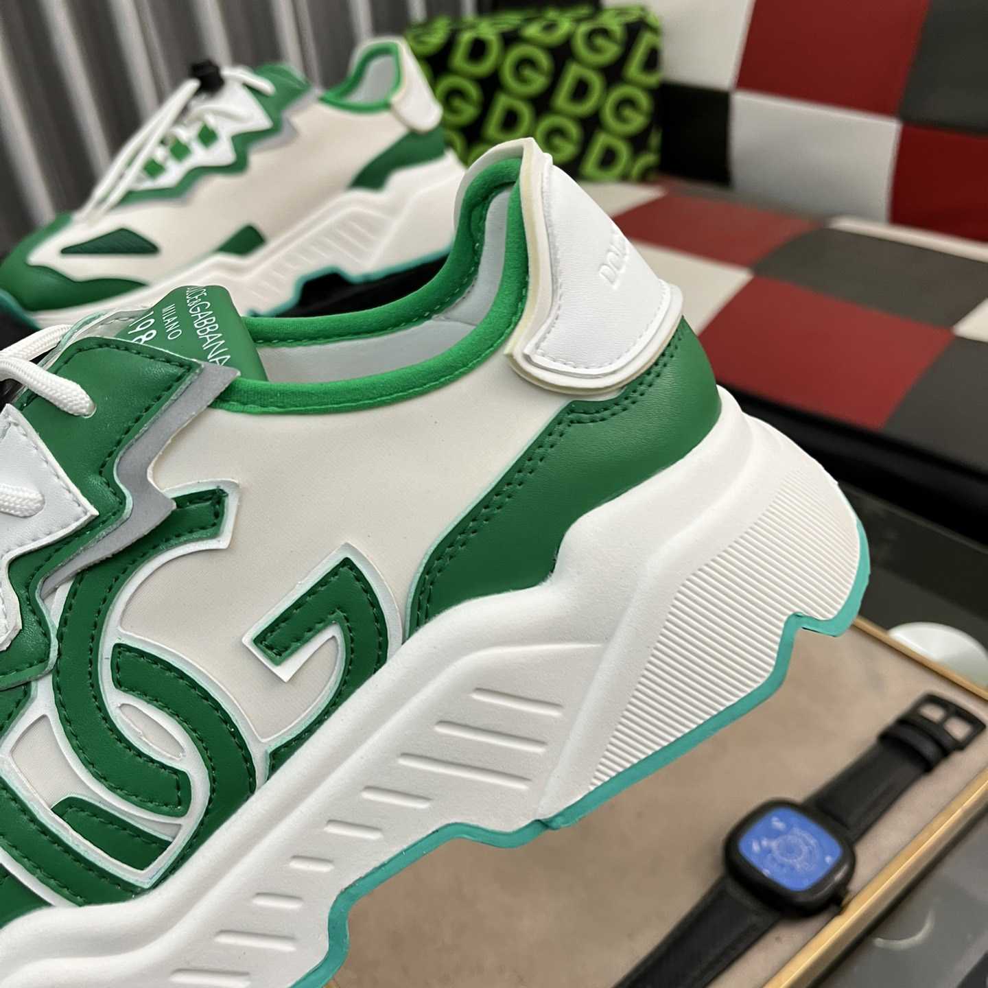 Dolce & Gabbana Mixed-materials Daymaster Sneakers - DopestKickz