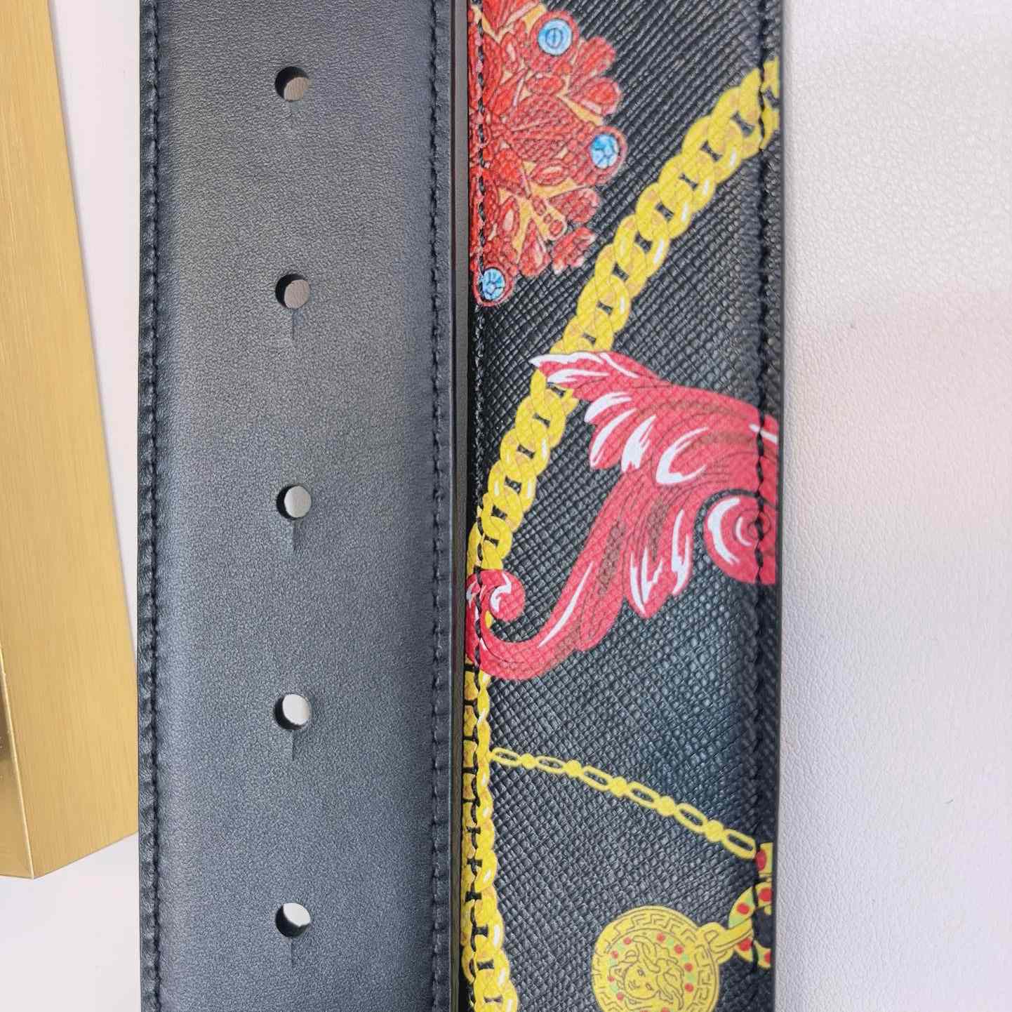 Versace Reversible Barocco Leather Belt  40mm - DopestKickz